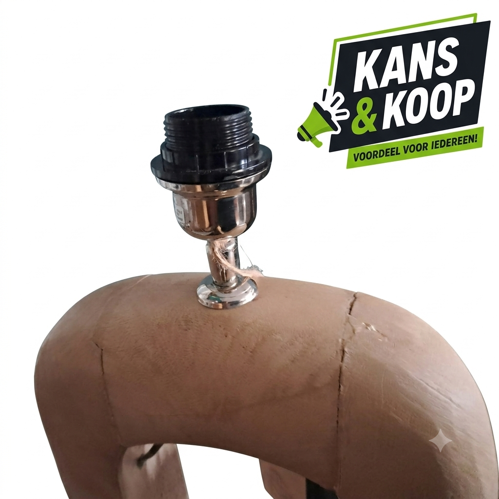 Prachtige robuuste vloerlamp van het merk Light en Living Hout look image 4