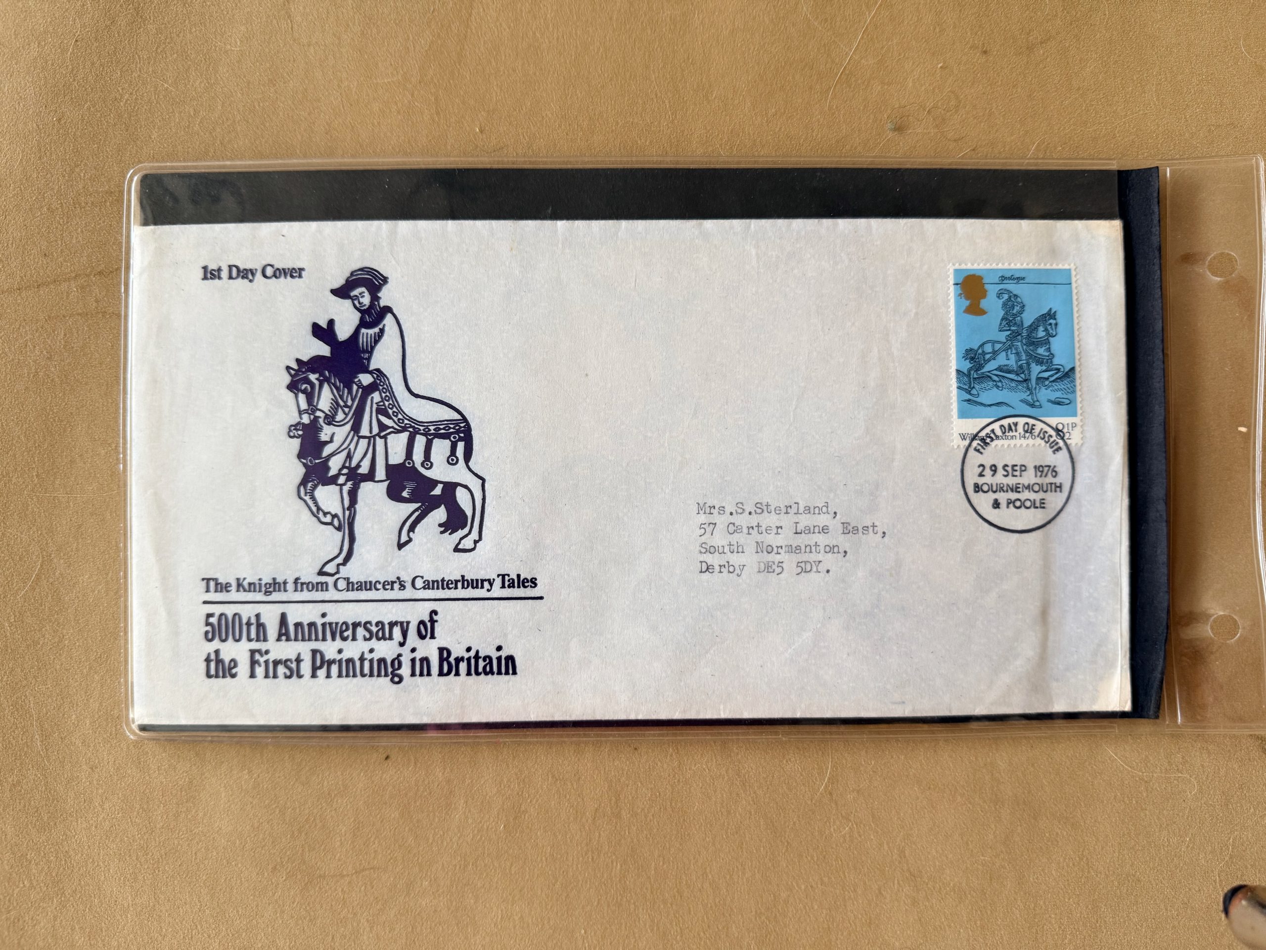 1976 First Day Covers - Chaucer Knight & British Cultural Traditions Vintage FDC Stamps image 3