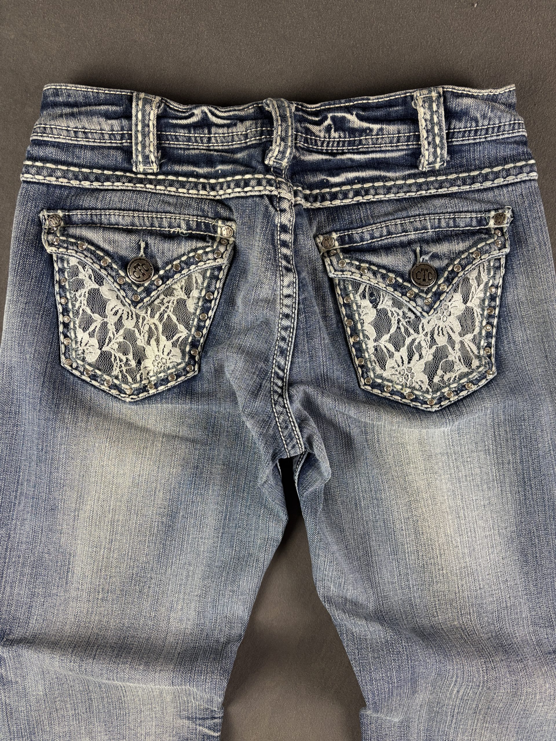 Cowgirl Tuff Co Lacy Cream | Hellblau | W27 L93 image 3