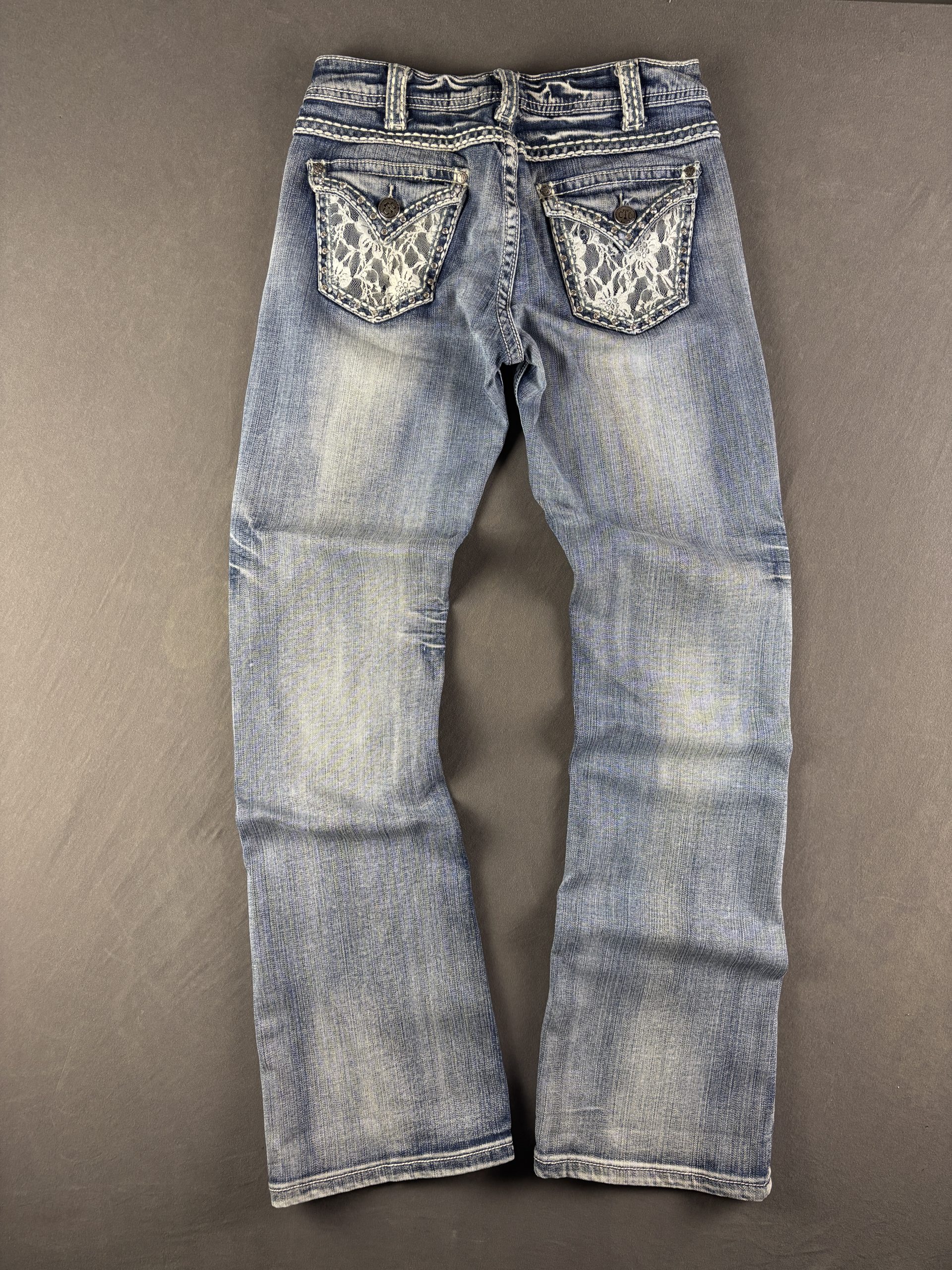 Cowgirl Tuff Co Lacy Cream | Hellblau | W27 L93