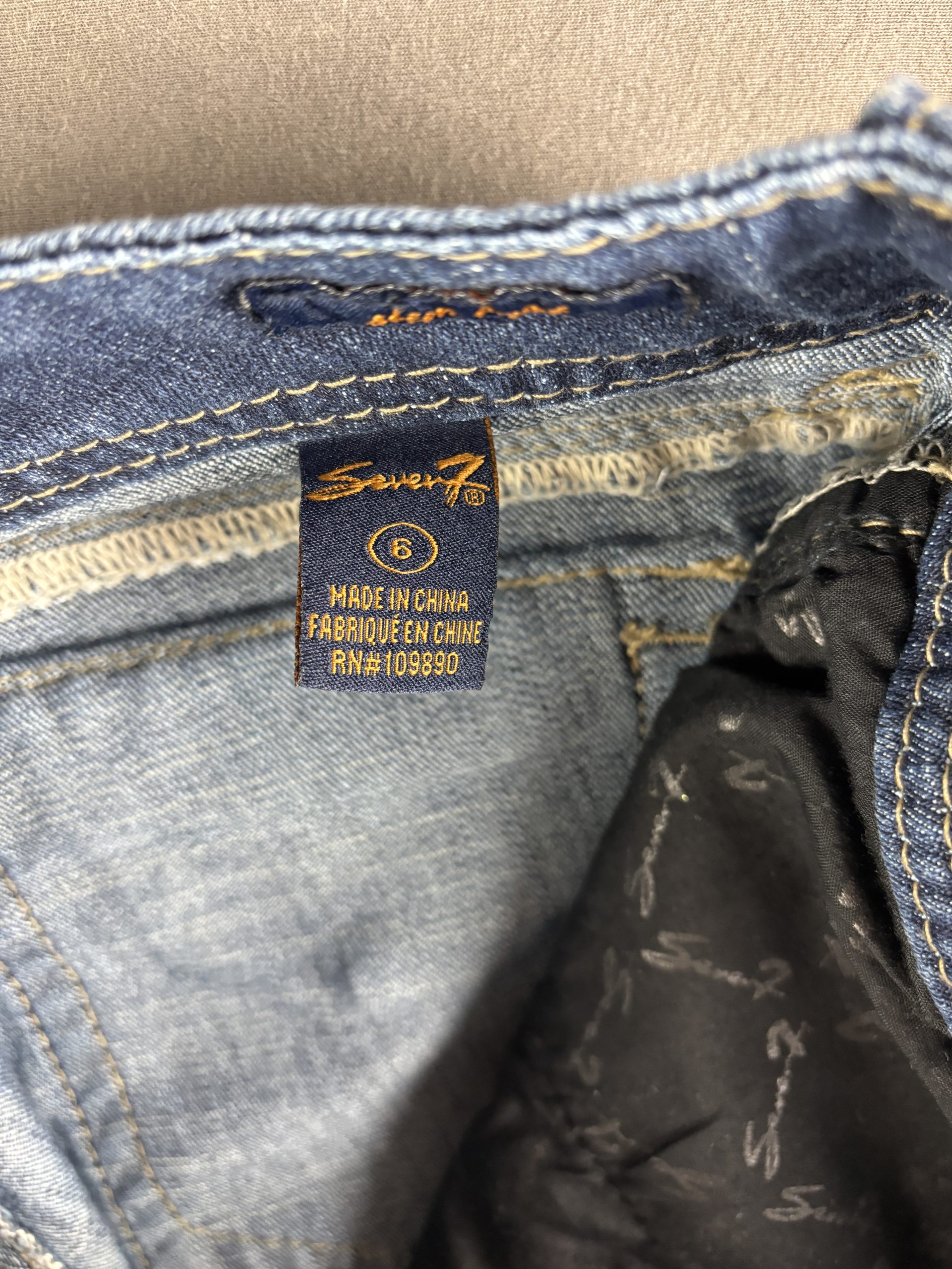 Seven7 Bootcut Jeans | Dunkelblau | Größe 6 image 6