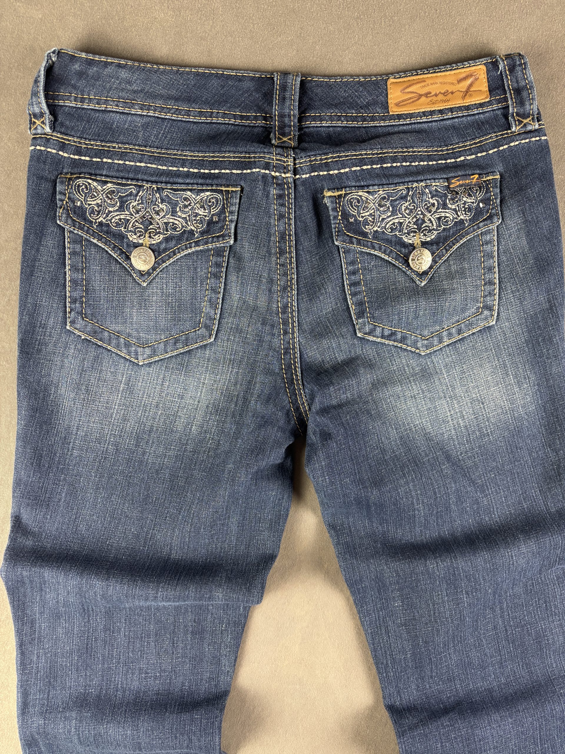 Seven7 Bootcut Jeans | Dunkelblau | Größe 6 image 4