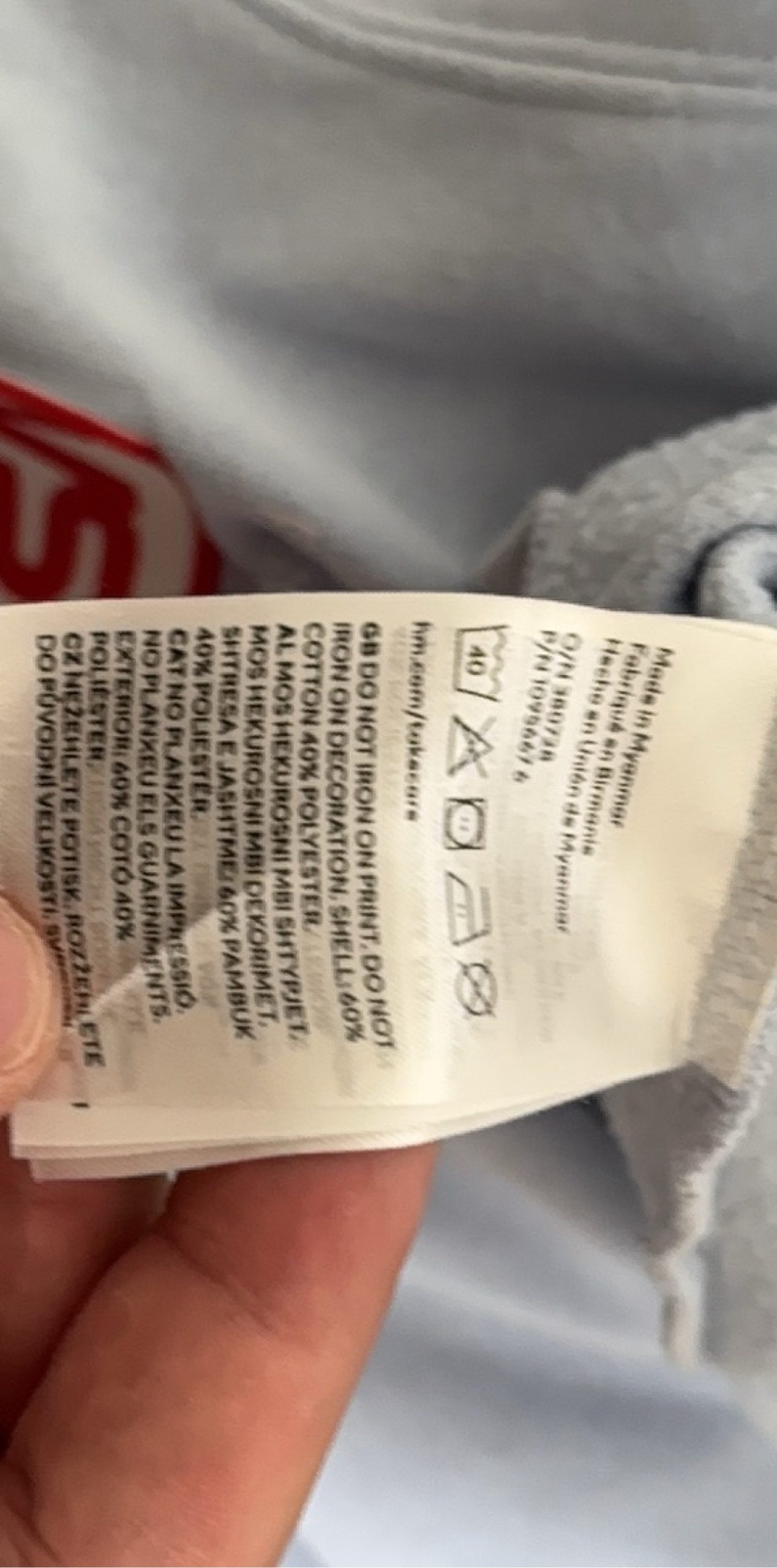 NASA Light Blue Hoodie Sweatshirt with Reflective Stripes Large image 7