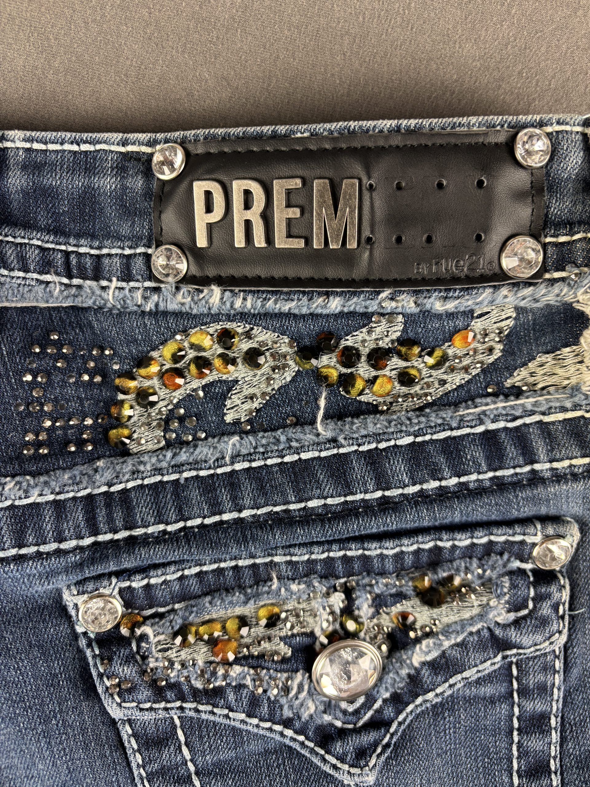 Premiere by rue21 Bootcut Jeans | Mid Blue | 3/4R image 6