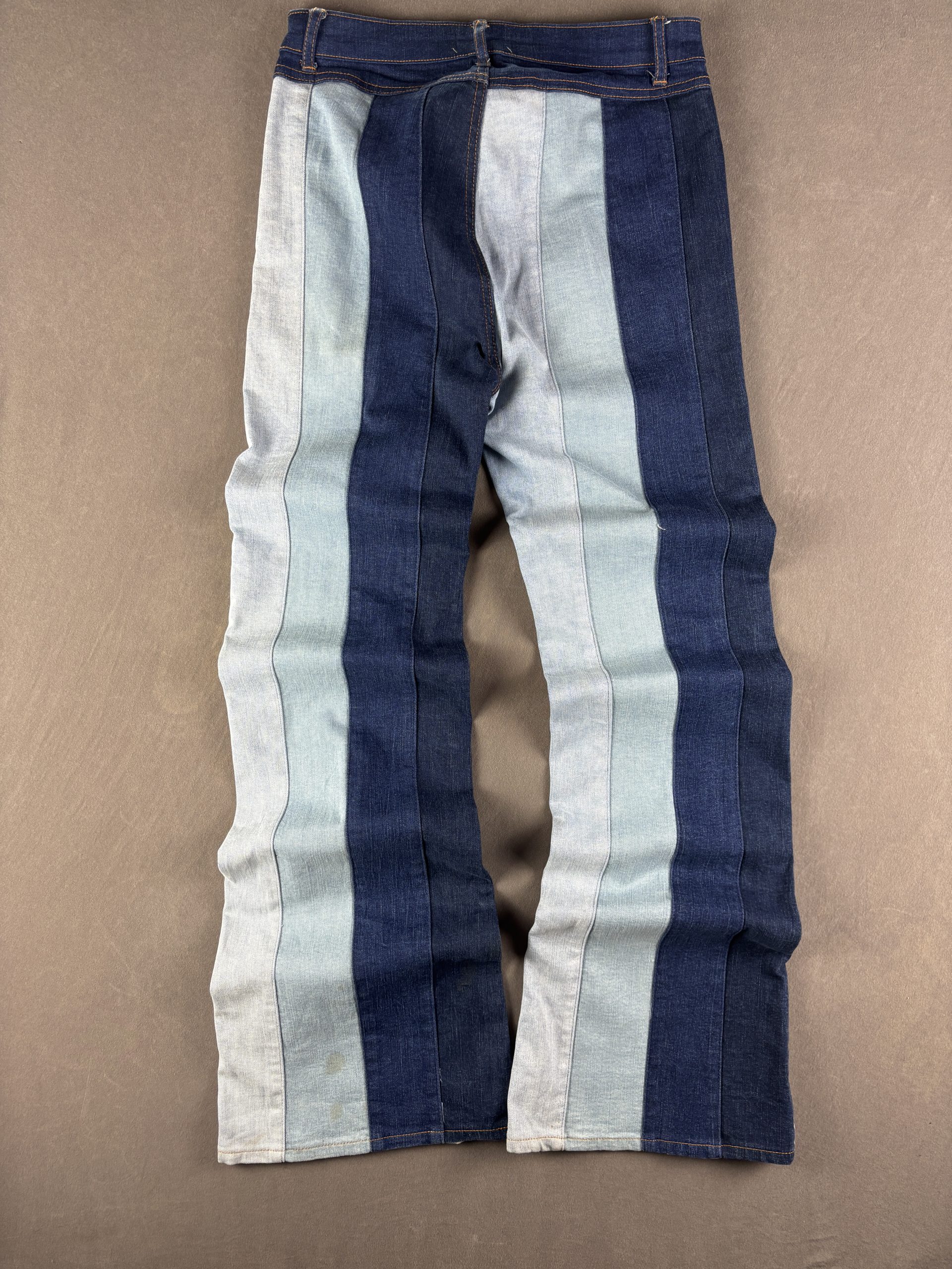 Altar'd State Patchwork Flare Jeans | Dark Indigo / Light Blue | 29 image 2