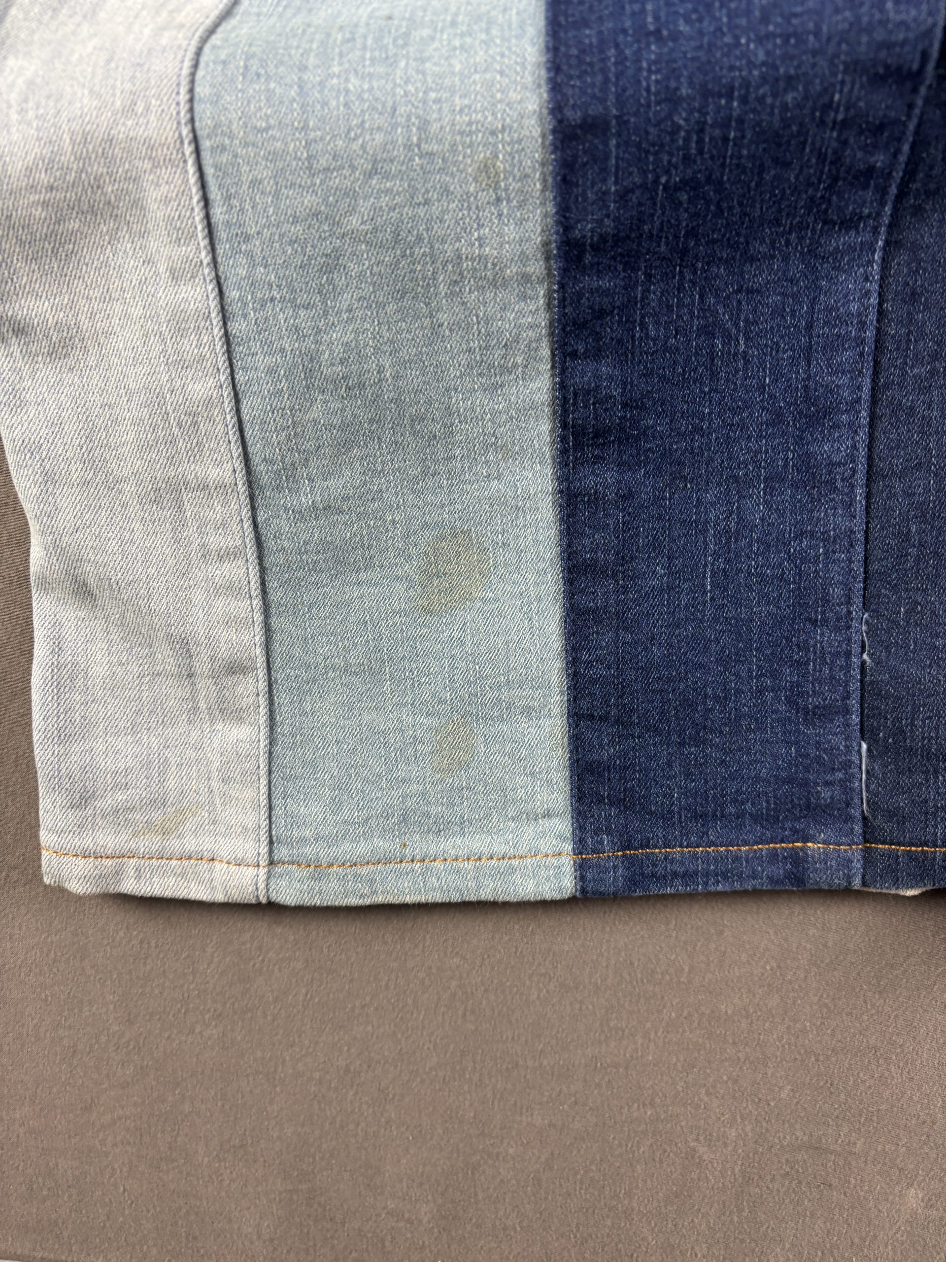 Altar'd State Patchwork Flare Jeans | Dark Indigo / Light Blue | 29 image 4
