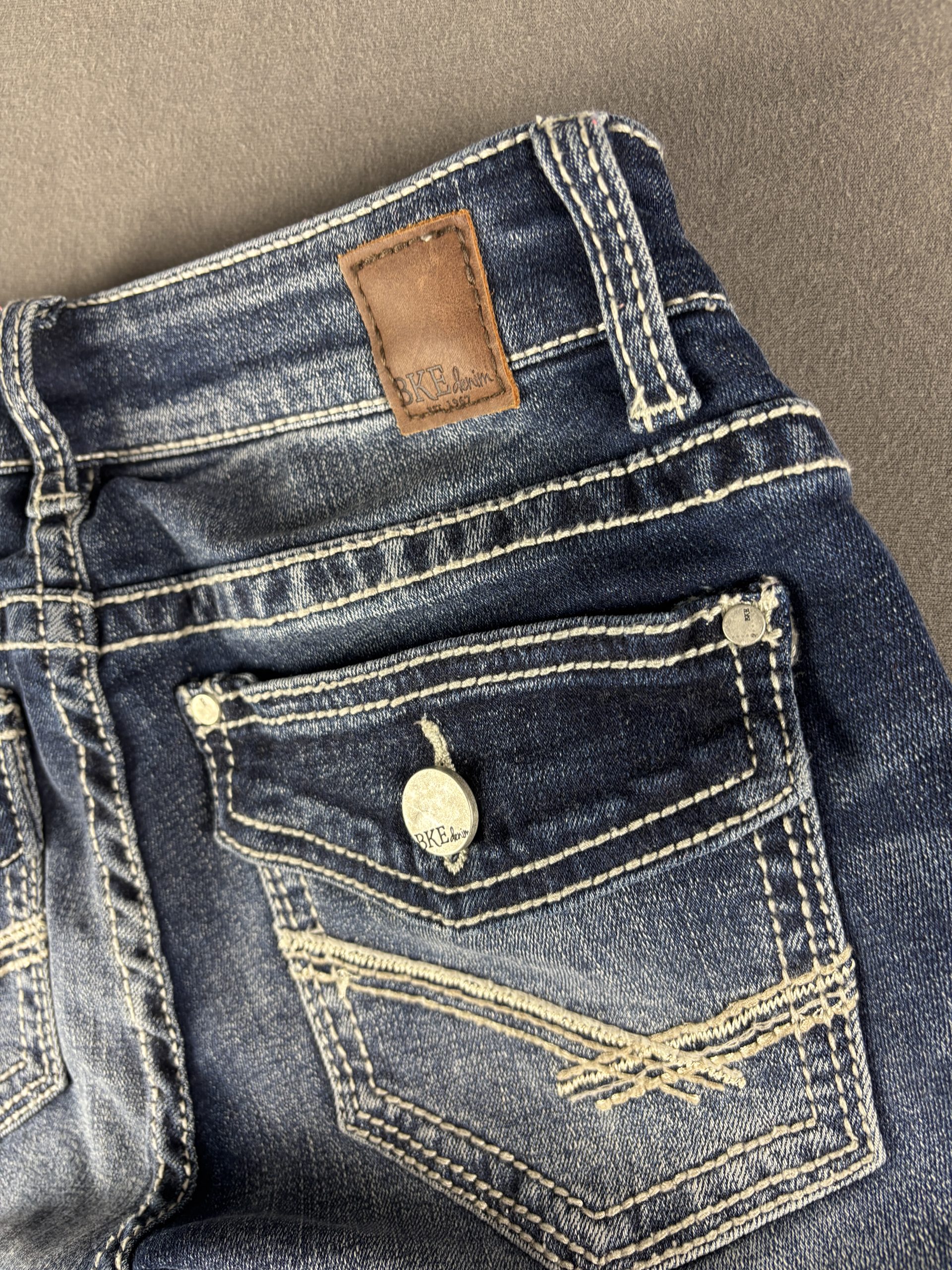 BKE Denim Stella Bootcut | Dark Indigo | 24x31½ image 4