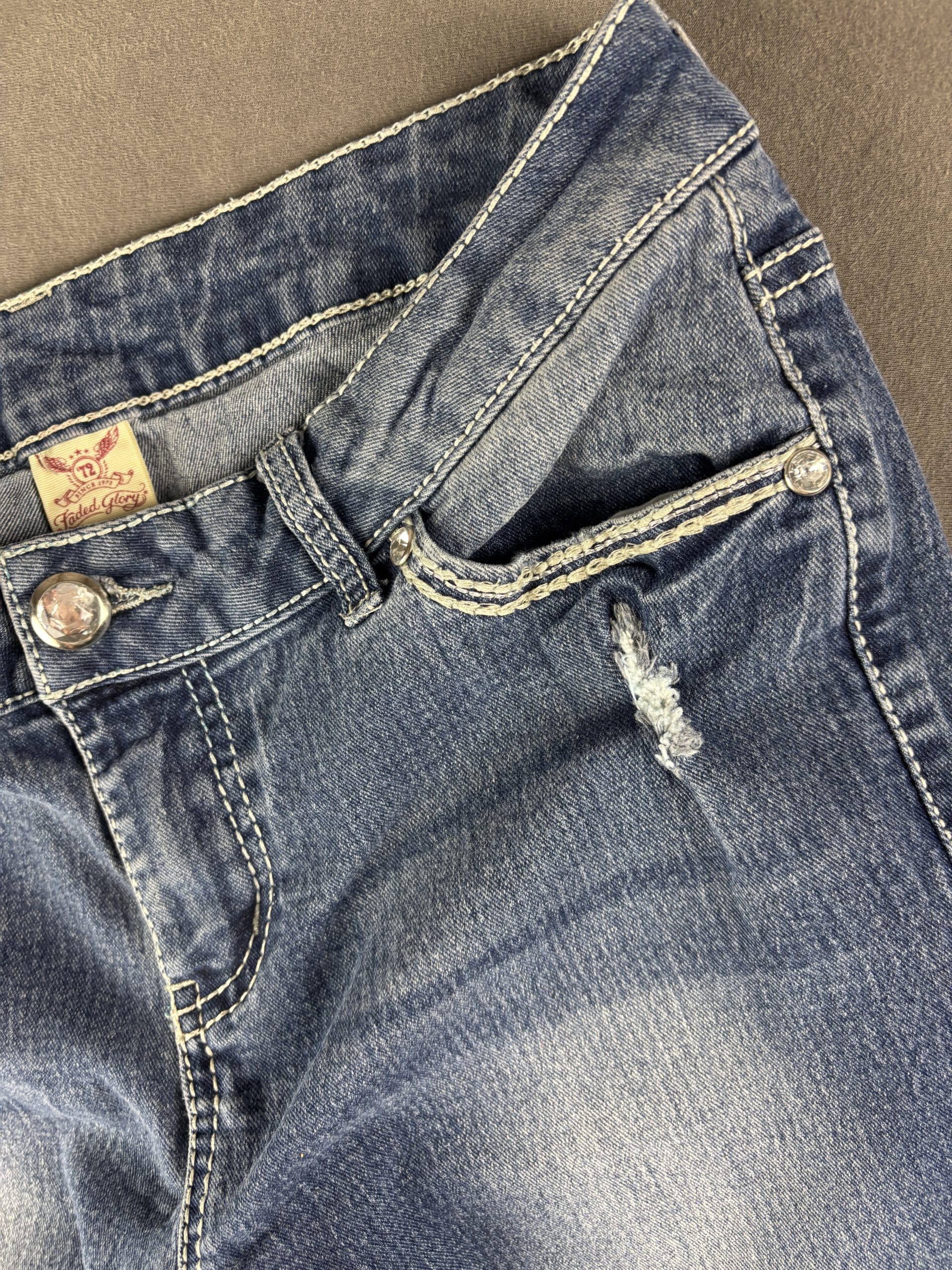 Faded Glory Bootcut Jeans | Mittelblau | 10S image 4