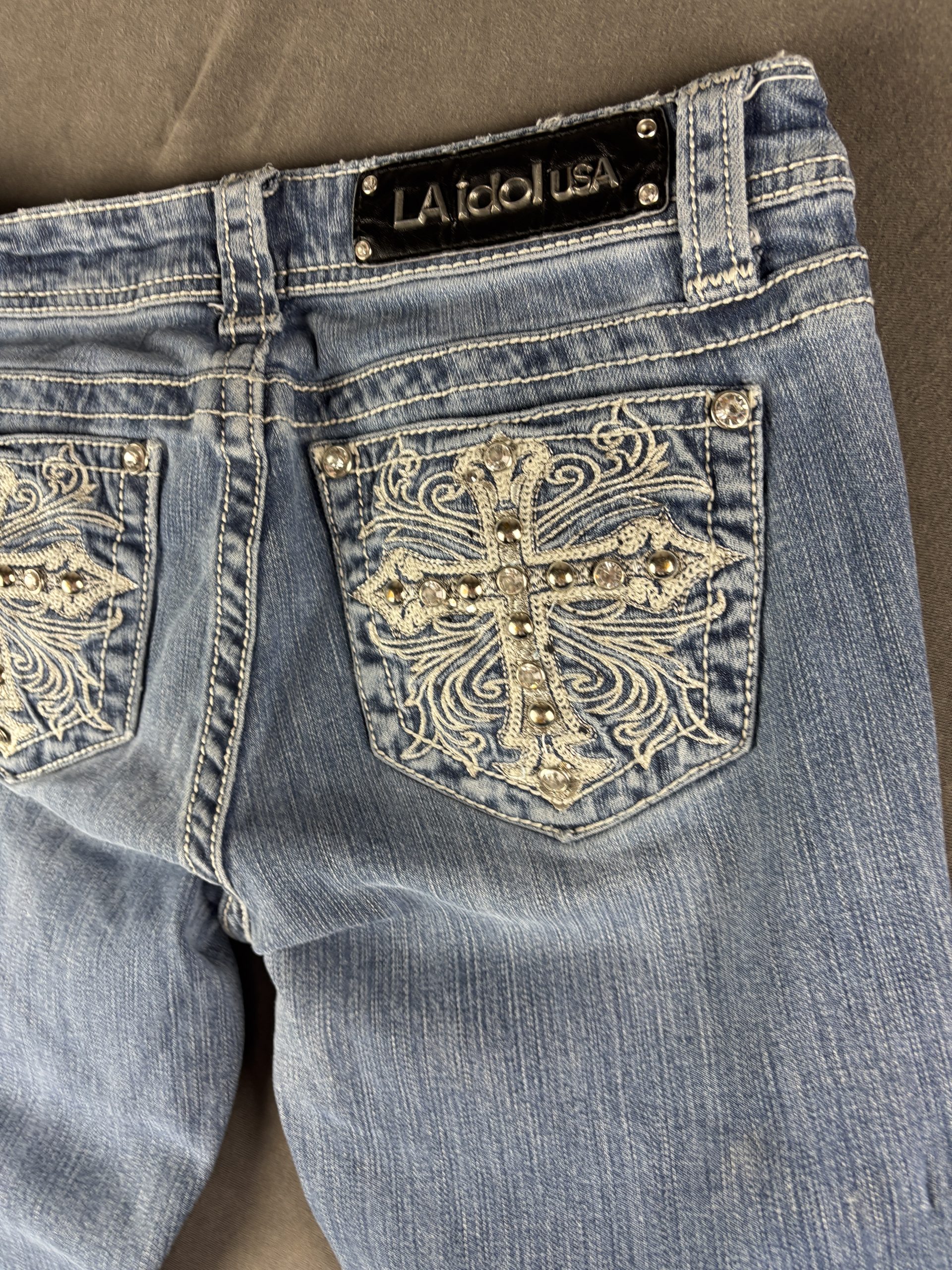 LA Idol USA Bootcut Jeans | Hellblau | 5 image 4