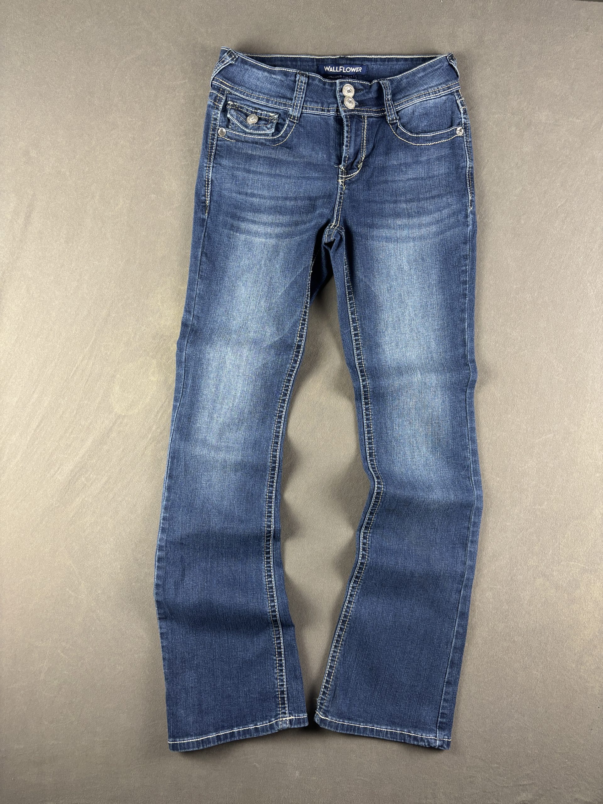WallFlower Luscious Curvy Fit Bootcut | Dunkelblau | Größe 3 image 2