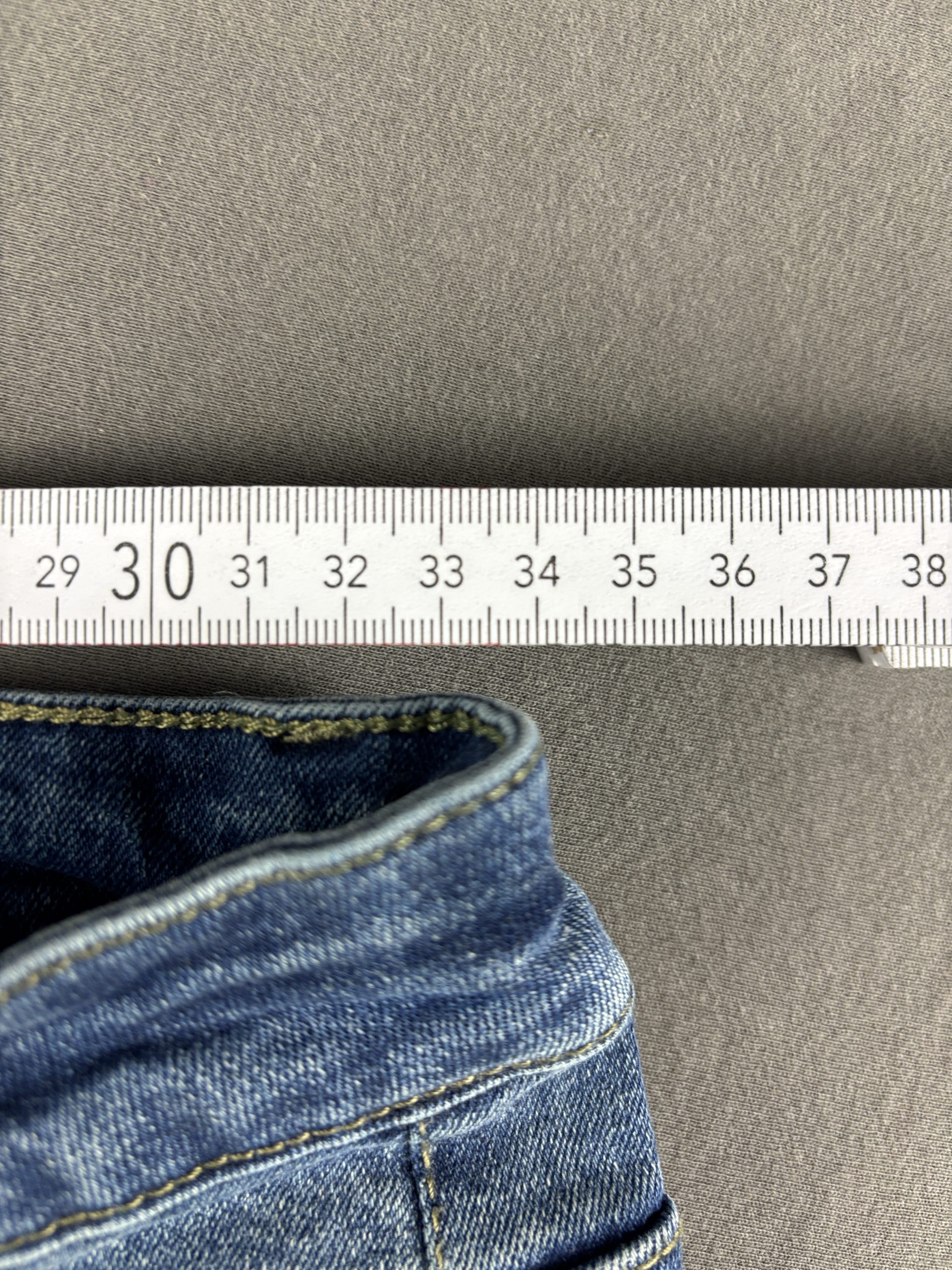 Bamboo Jeans Flared Cross Patch | Mittelblau | Größe 9 image 6