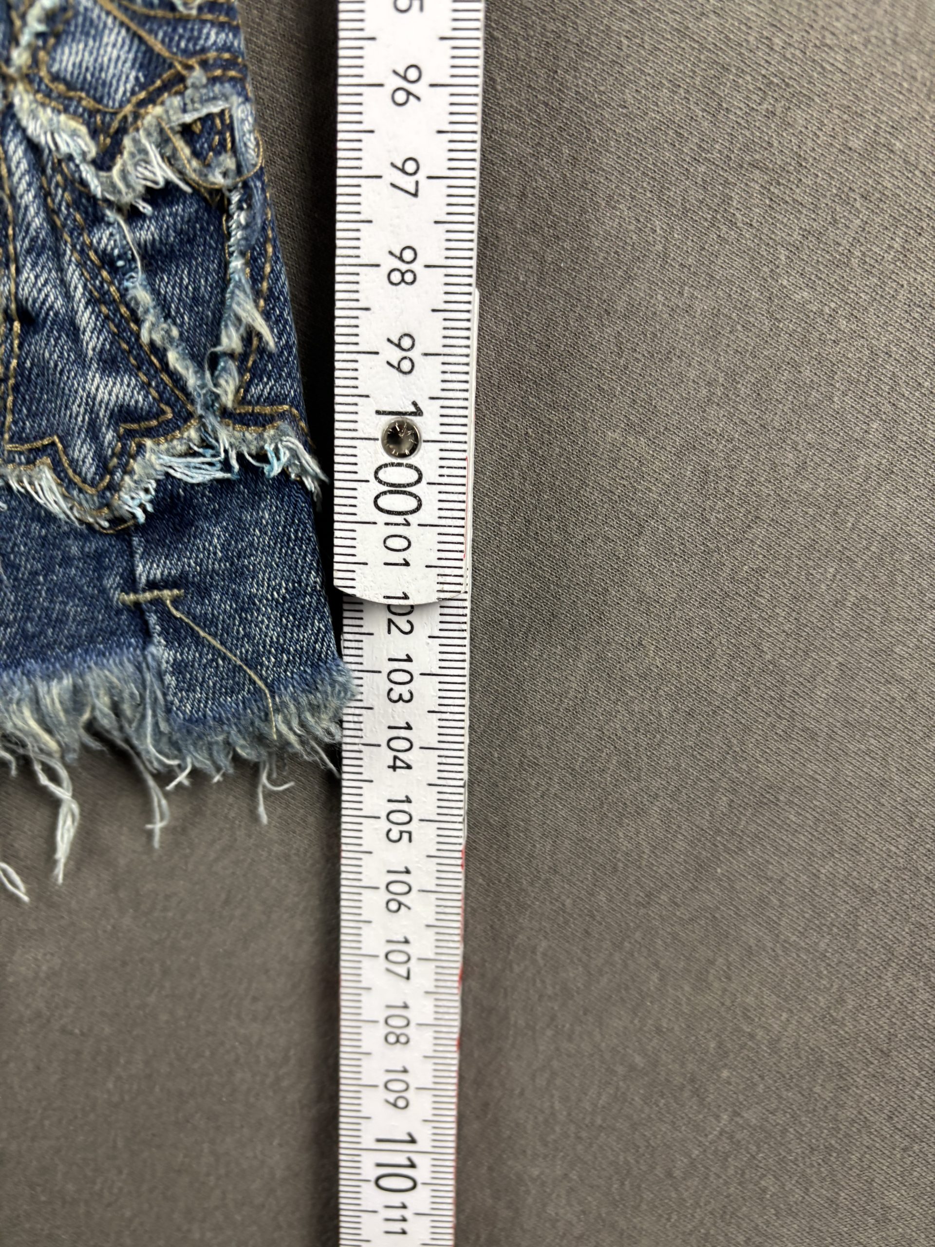 Bamboo Jeans Flared Cross Patch | Mittelblau | Größe 9 image 8