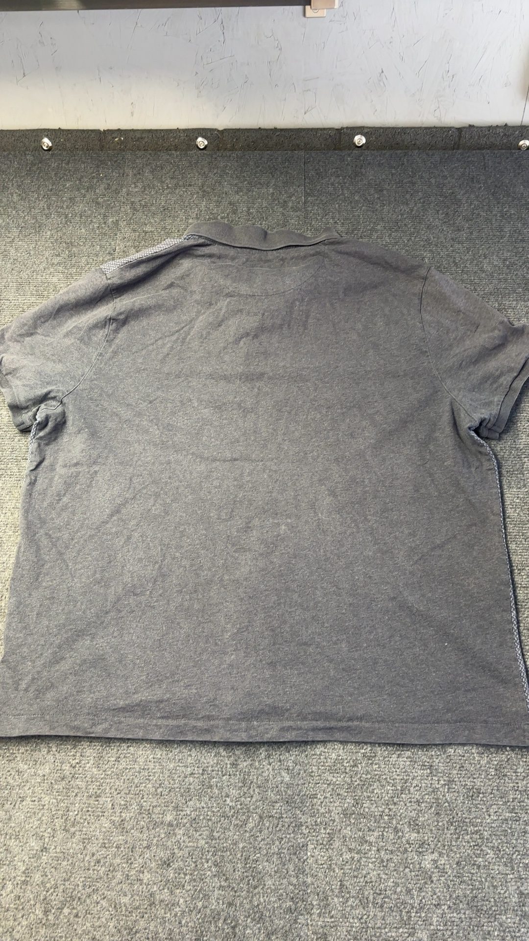 Original Penguin Grey Patterned Polo Shirt 1XL Cotton Blend image 2