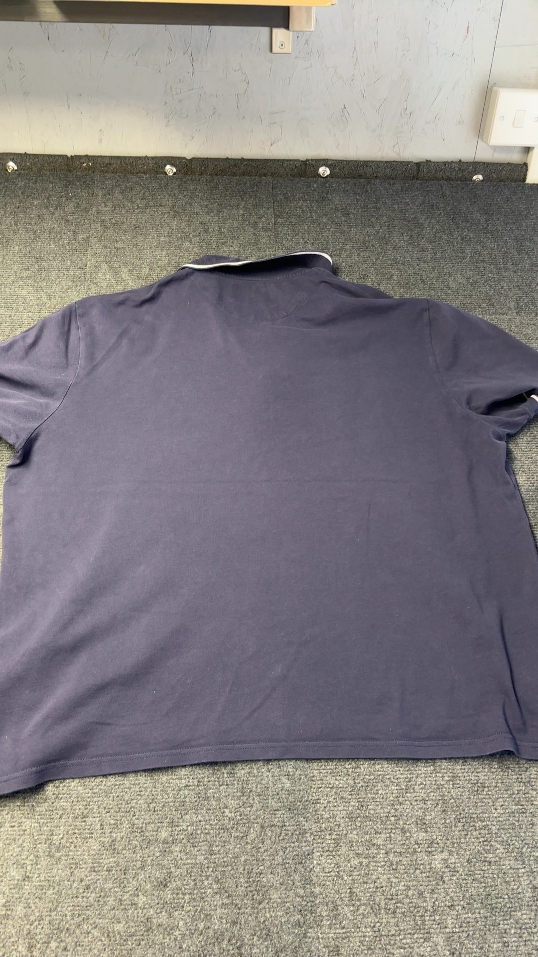 Lyle & Scott Navy Organic Cotton Polo Shirt 2XL image 3