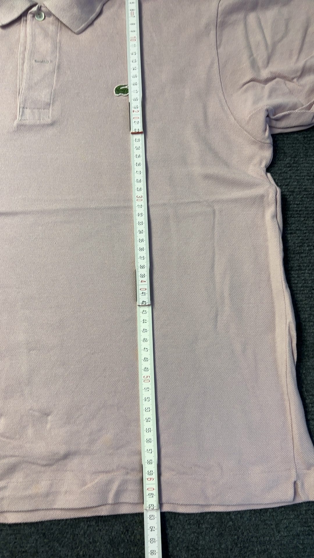 Lacoste Pink Polo Shirt Medium Classic Fit image 3