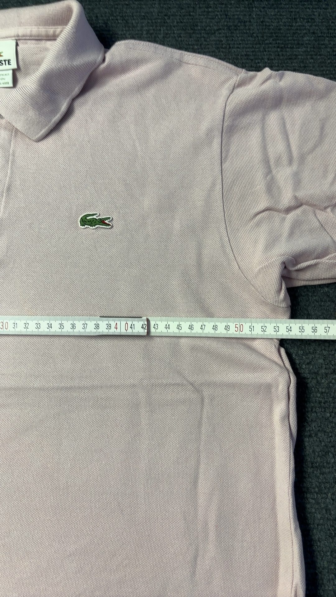 Lacoste Pink Polo Shirt Medium Classic Fit image 4