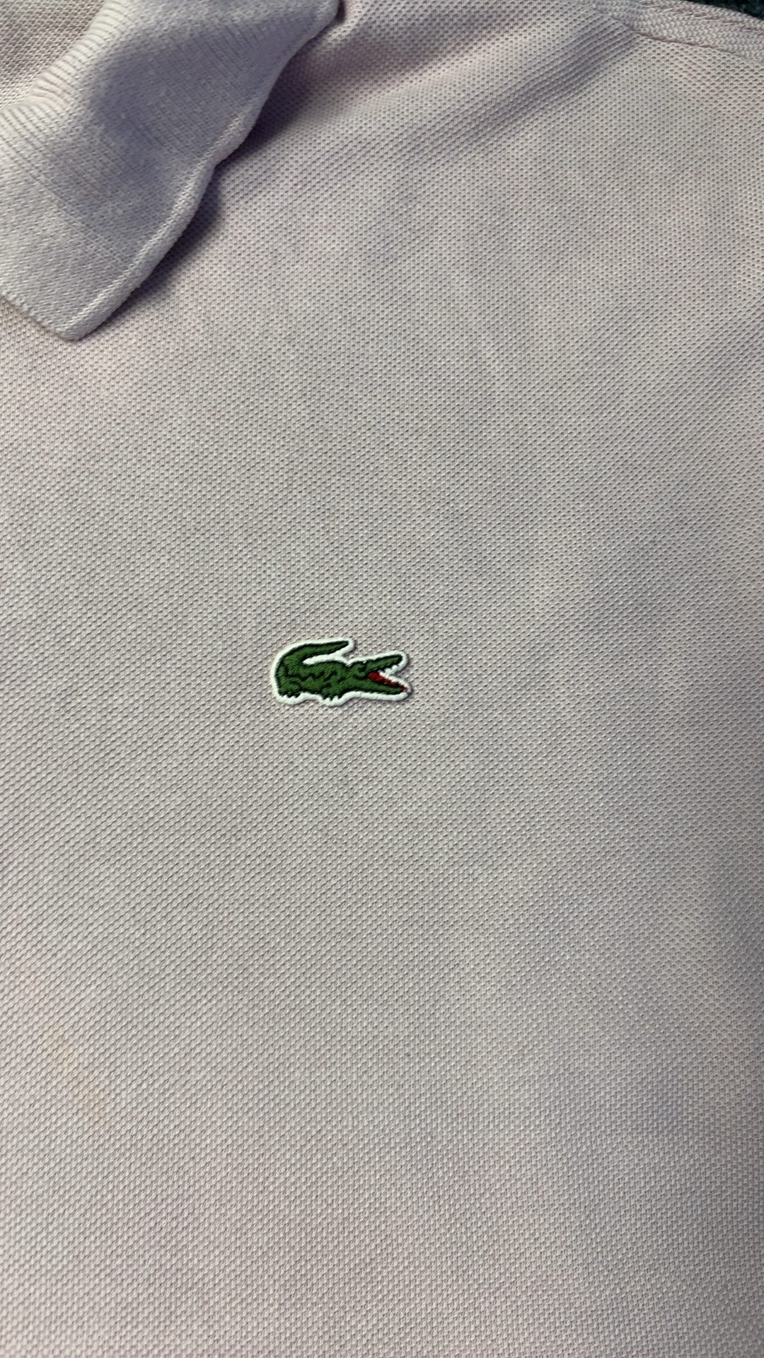 Lacoste Pink Polo Shirt Medium Classic Fit image 7