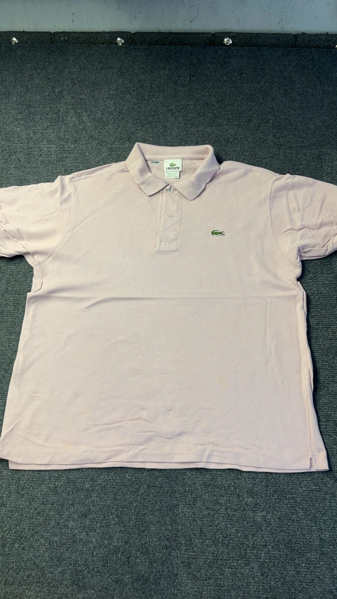 Lacoste Pink Polo Shirt Medium Classic Fit