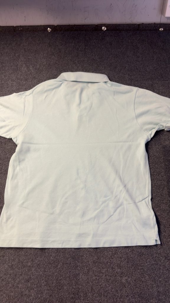 Lacoste Light Blue Polo Shirt Size 5 Cotton Made in Peru