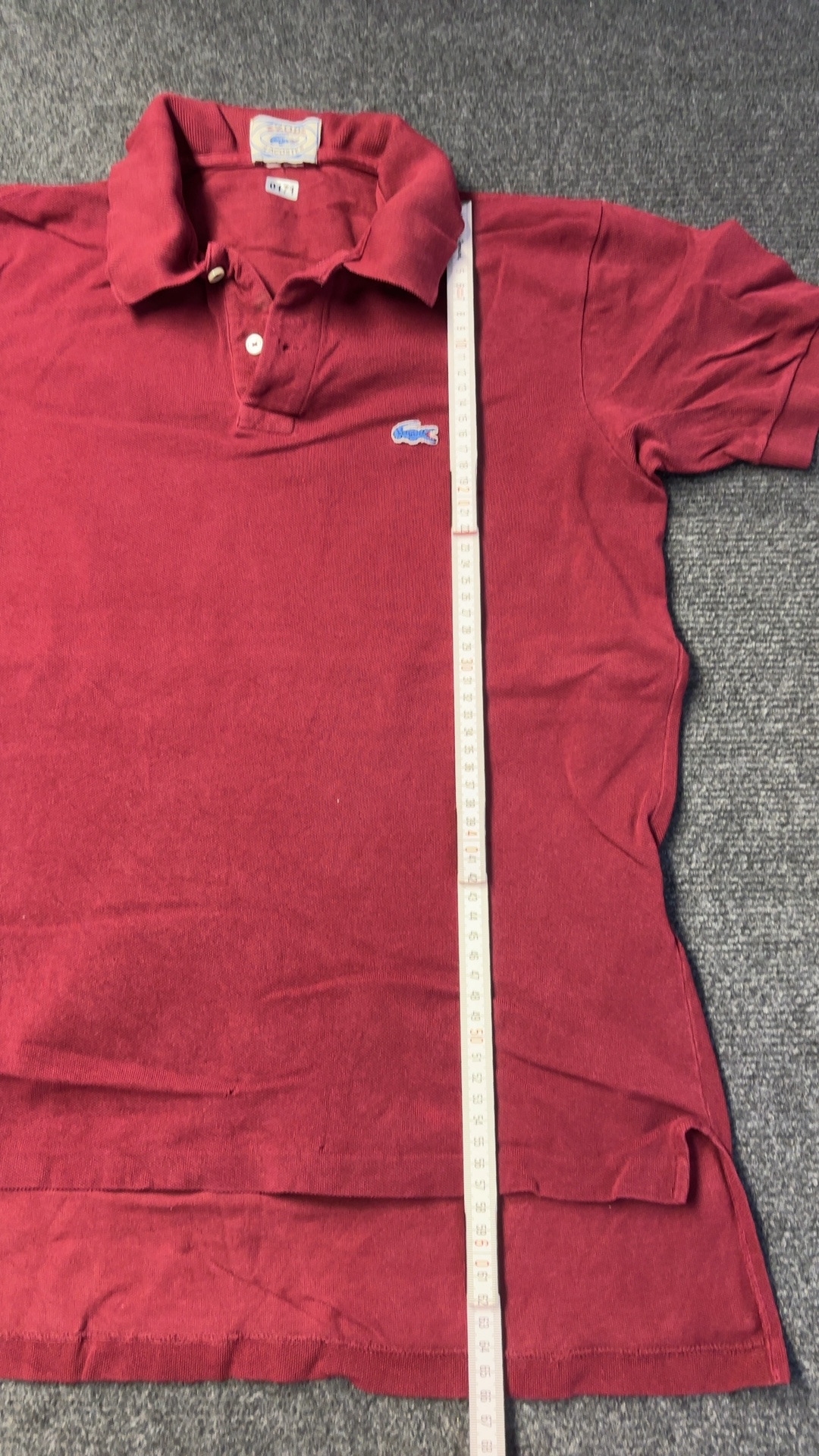 Lacoste Red Polo Shirt Medium Vintage Classic image 3