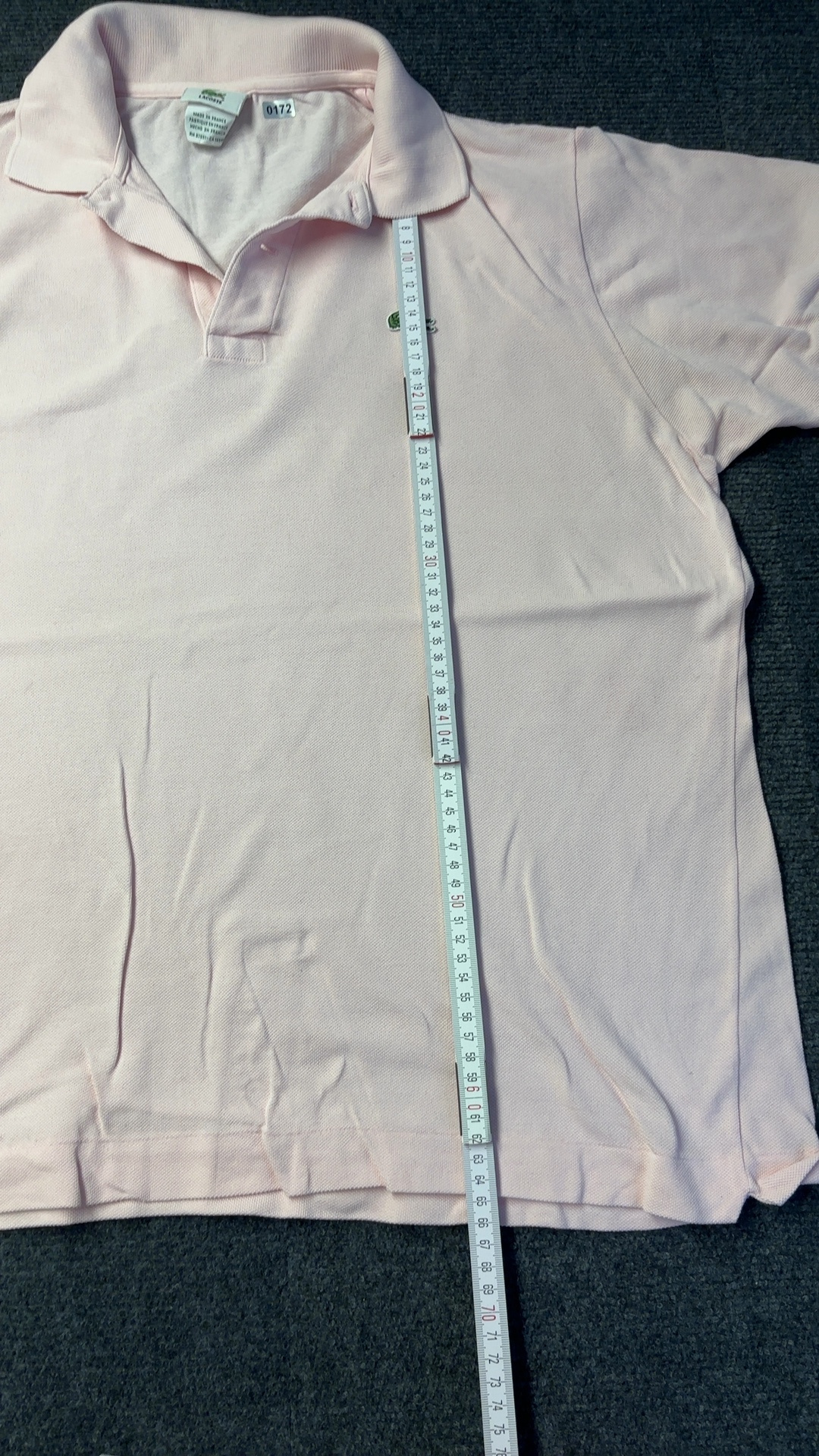 Lacoste Pink Polo Shirt Size 5 Classic Fit image 3