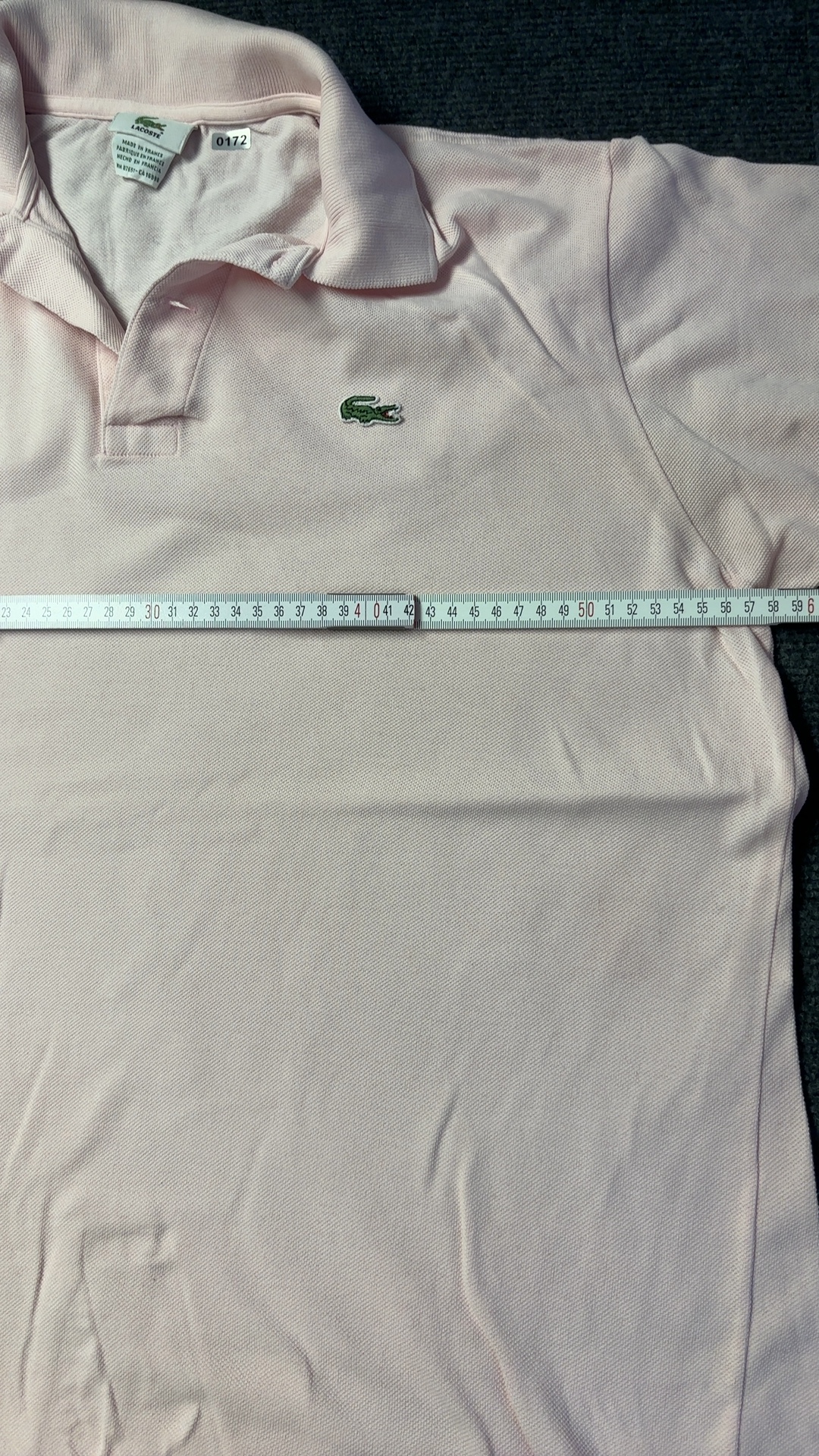 Lacoste Pink Polo Shirt Size 5 Classic Fit image 4