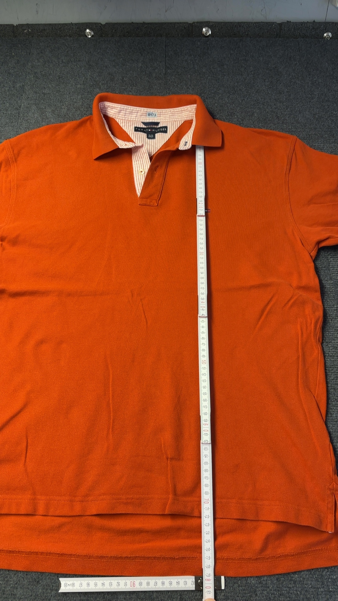 Tommy Hilfiger Orange Polo Shirt XL Classic Fit image 4