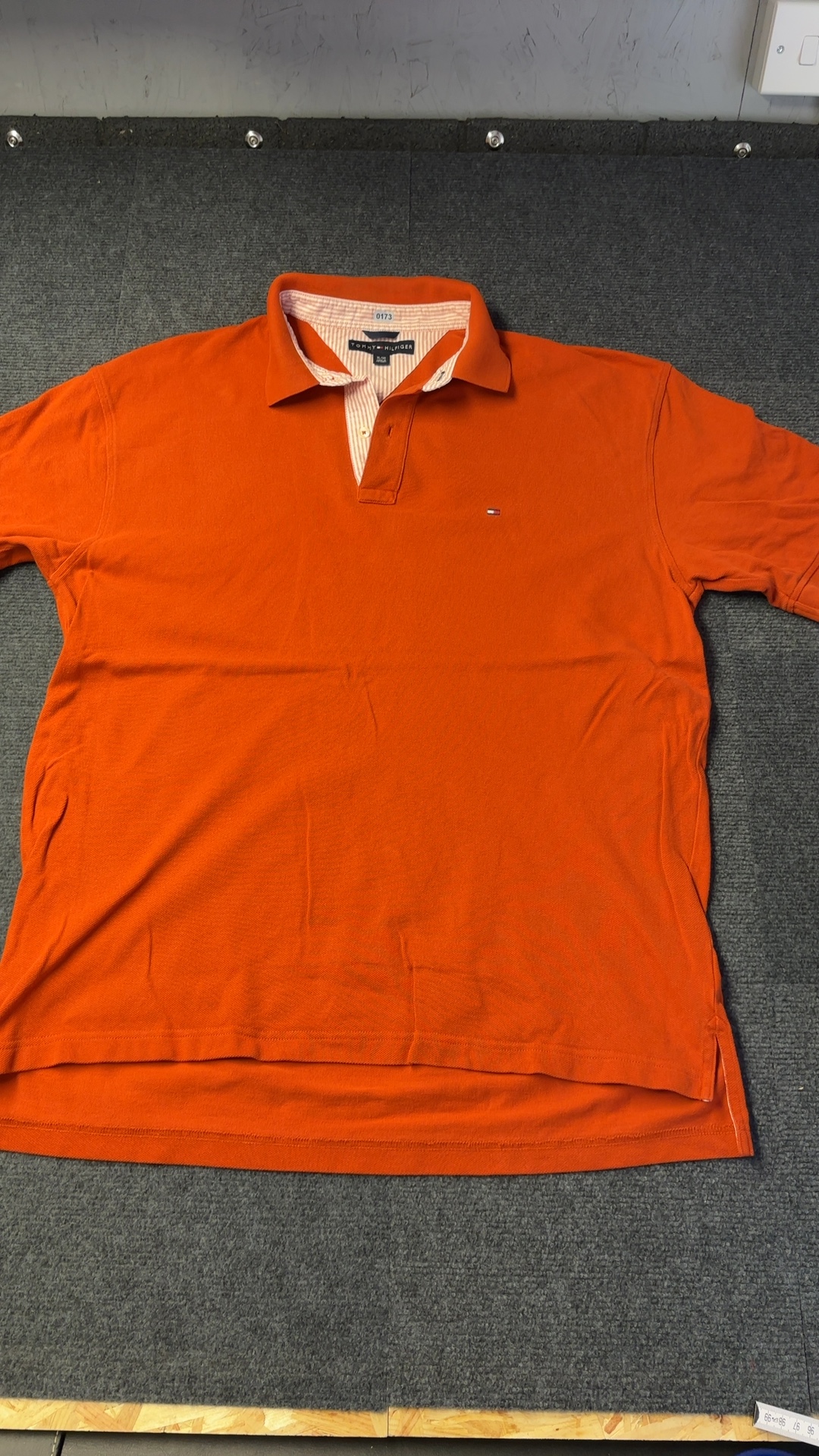 Tommy Hilfiger Orange Polo Shirt XL Classic Fit