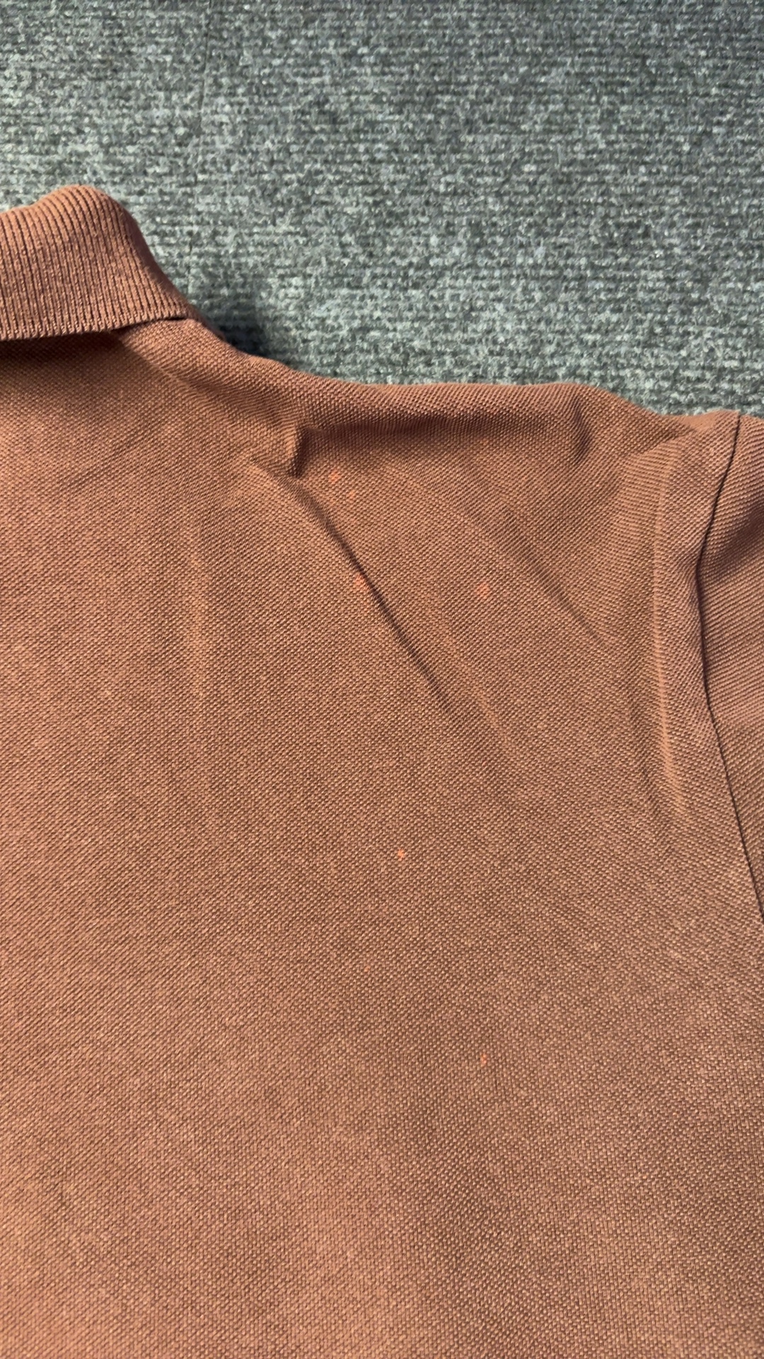 Lacoste Brown Polo Shirt Large Classic Fit Cotton image 3