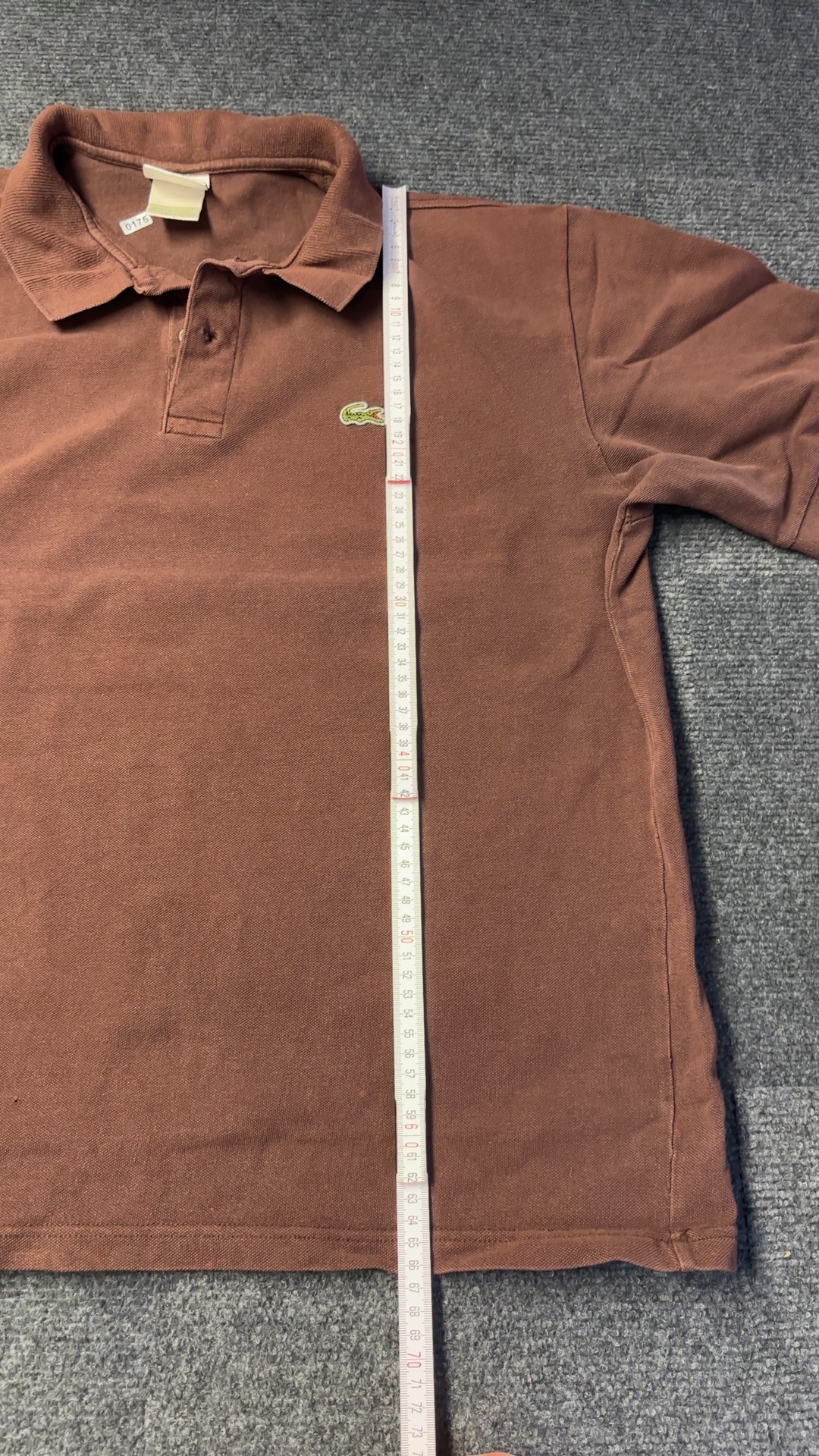 Lacoste Brown Polo Shirt Large Classic Fit Cotton image 6