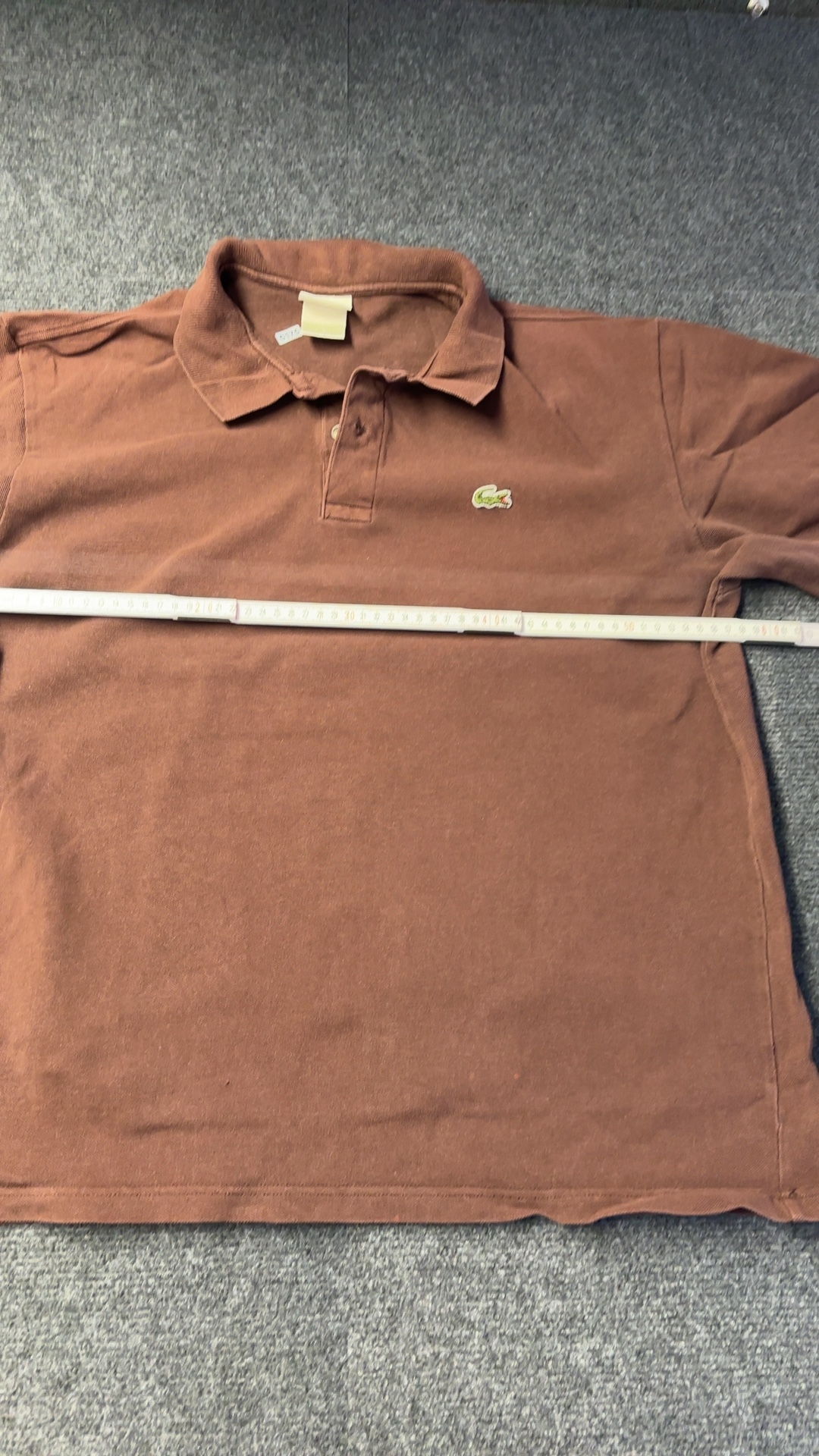 Lacoste Brown Polo Shirt Large Classic Fit Cotton image 7