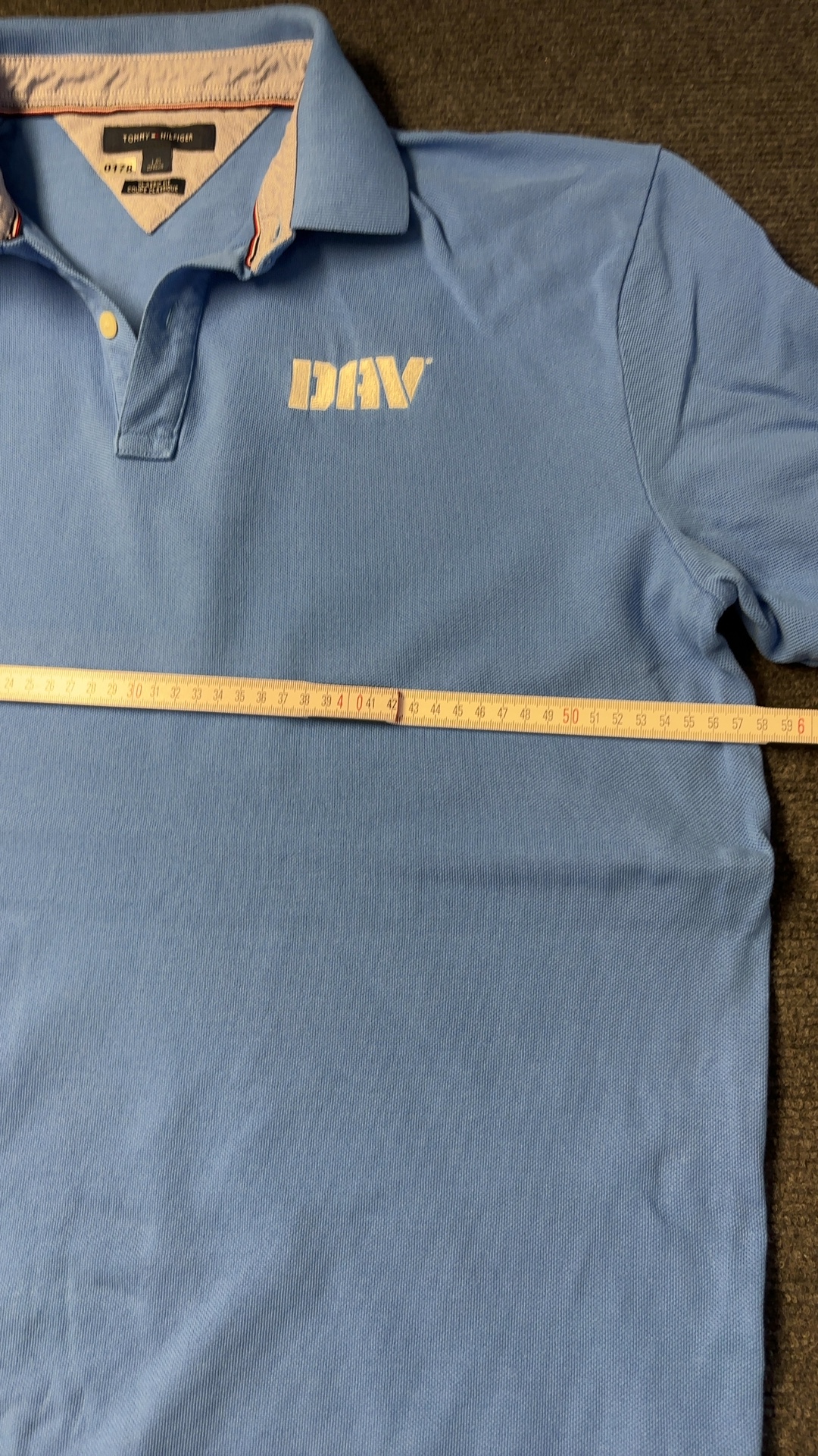 Tommy Hilfiger Light Blue Polo Shirt Large Cotton image 5