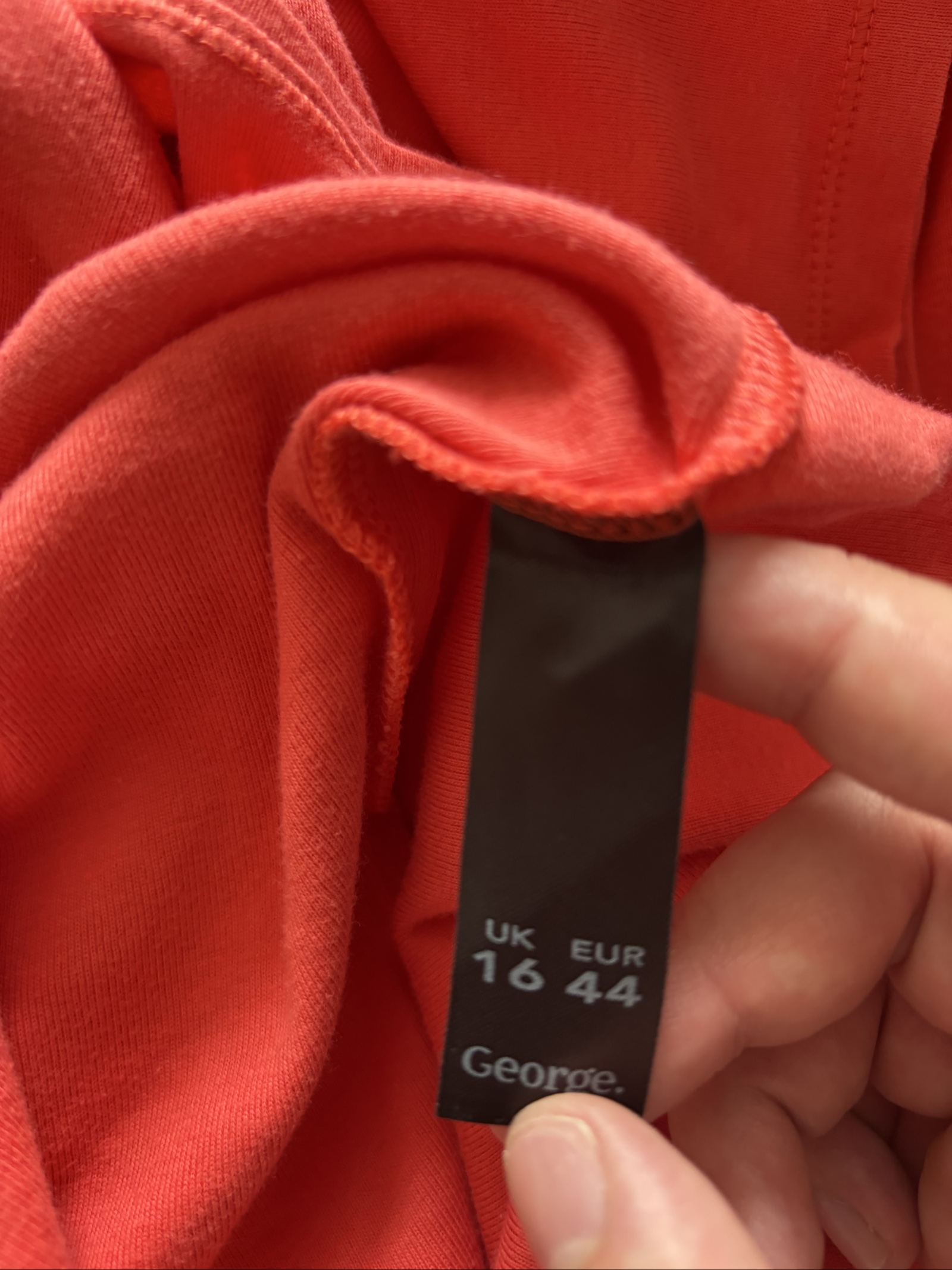 George Coral Scoop Neck T-Shirt UK 16. 137 image 5
