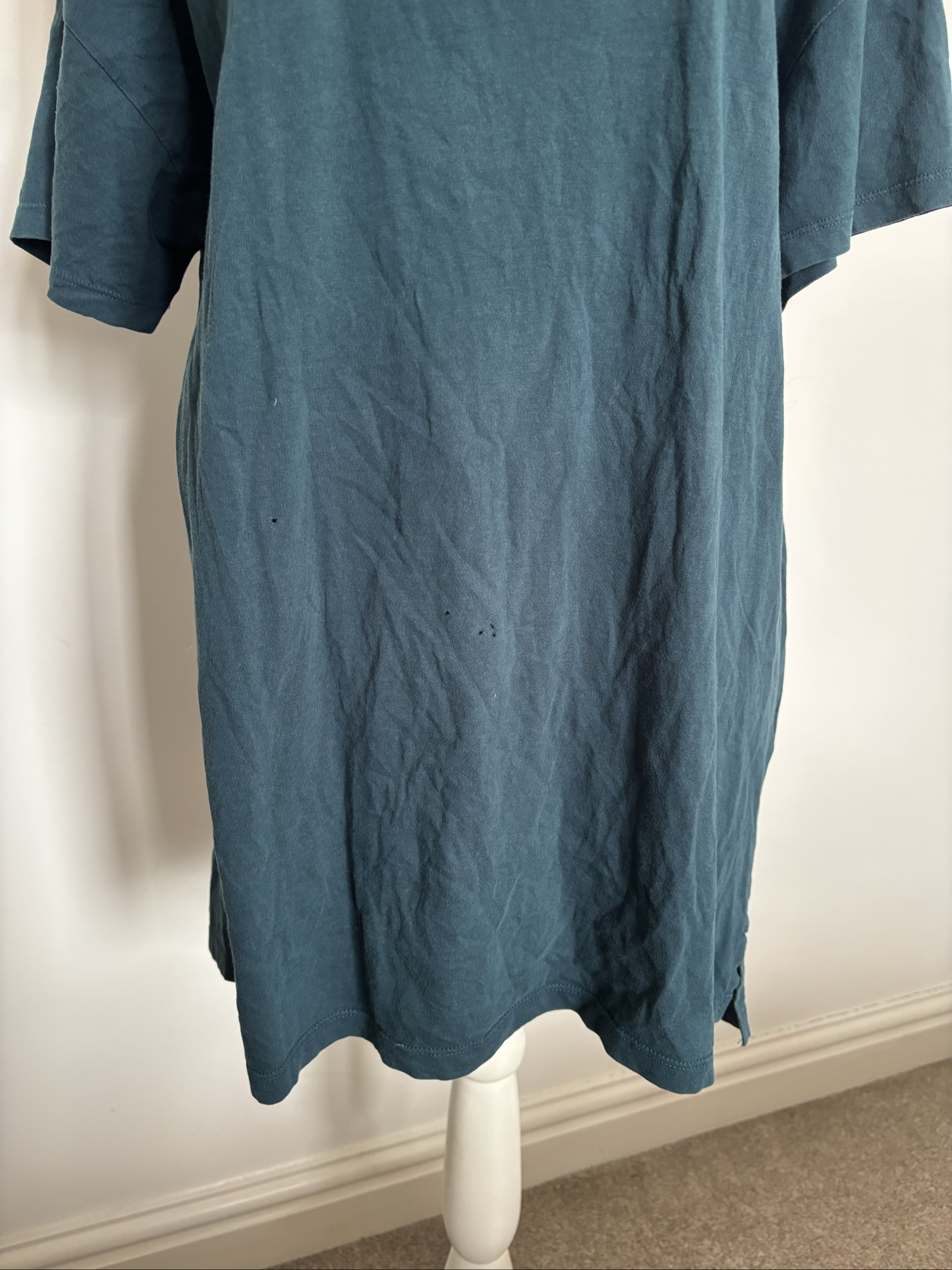 Next Teal Oversized Tee Size 16 with Small Holes. 141 image 3