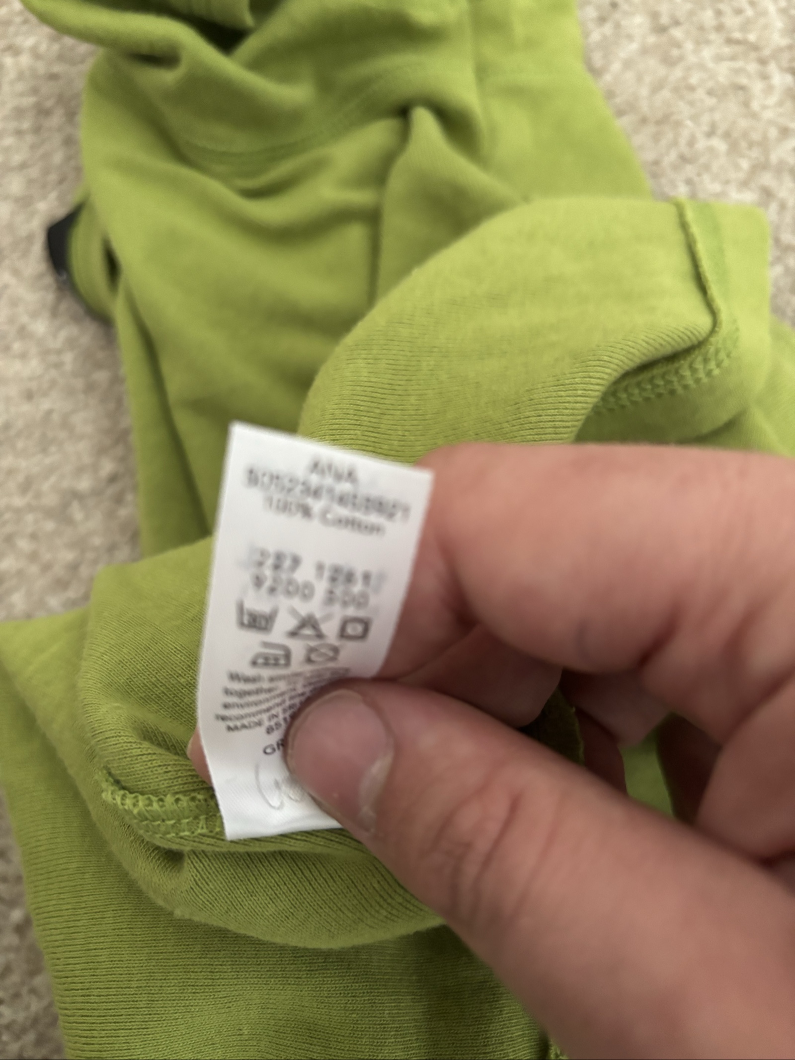George Olive Green Cotton Scoop Neck T-Shirt Size 14. 142 image 7