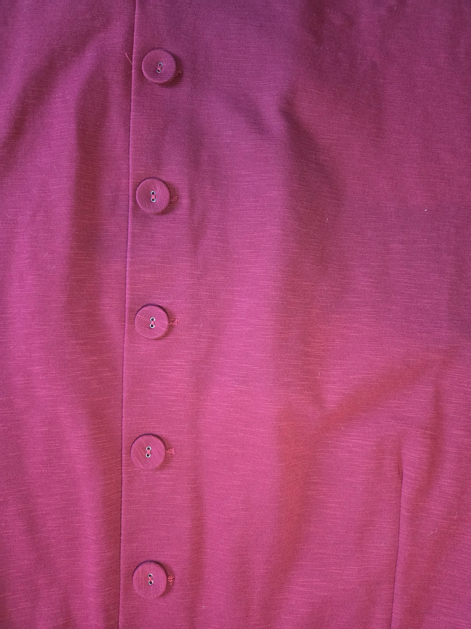 Oxford Burgundy Paige Ponte Button Dress Size 8 Women image 3