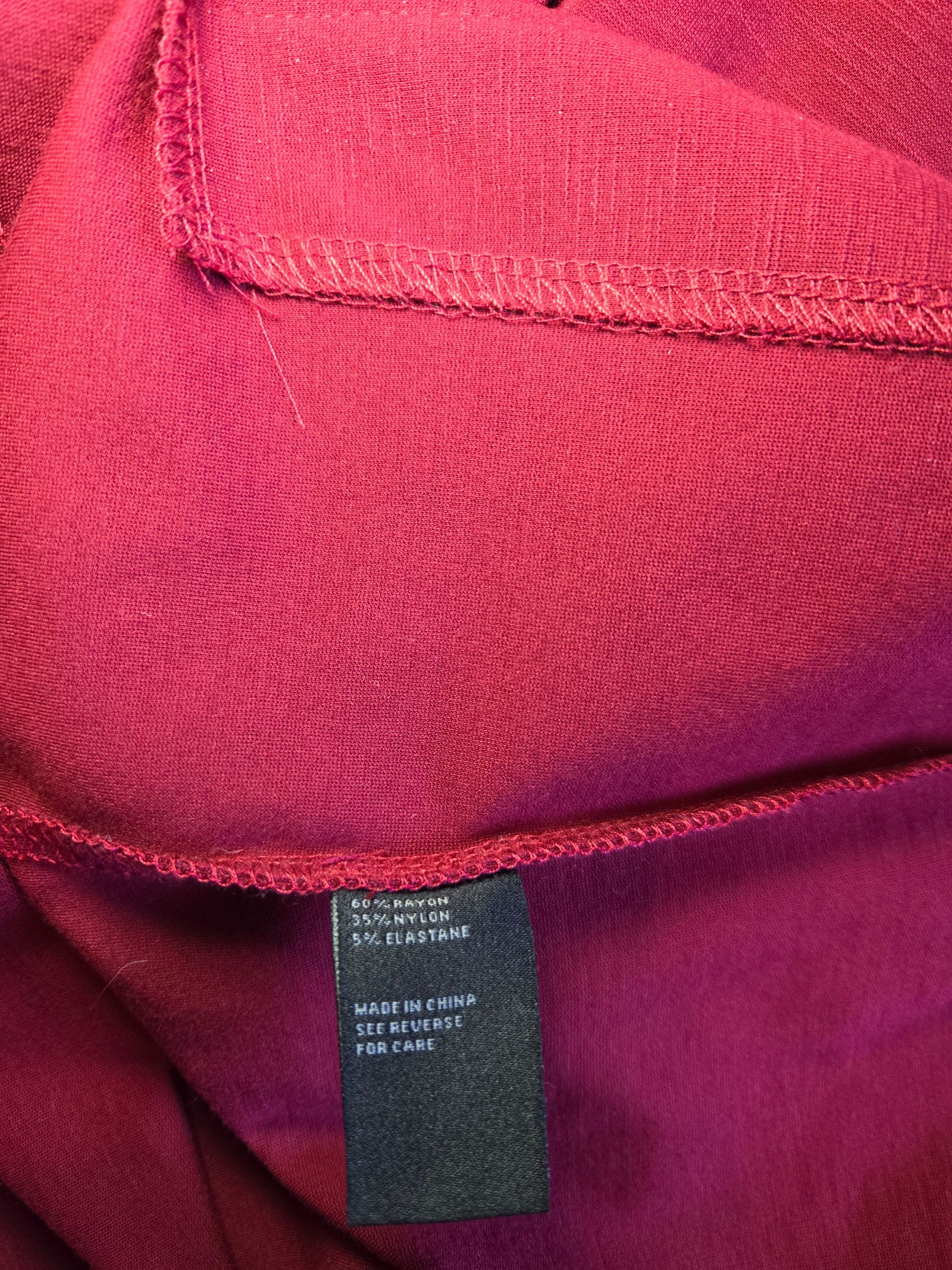 Oxford Burgundy Paige Ponte Button Dress Size 8 Women image 5