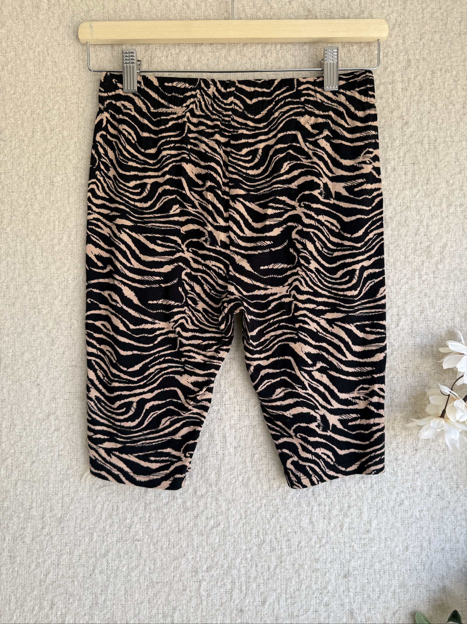 Papaya Black & Beige Zebra Print Cropped Trousers UK 8 Stylish image 4