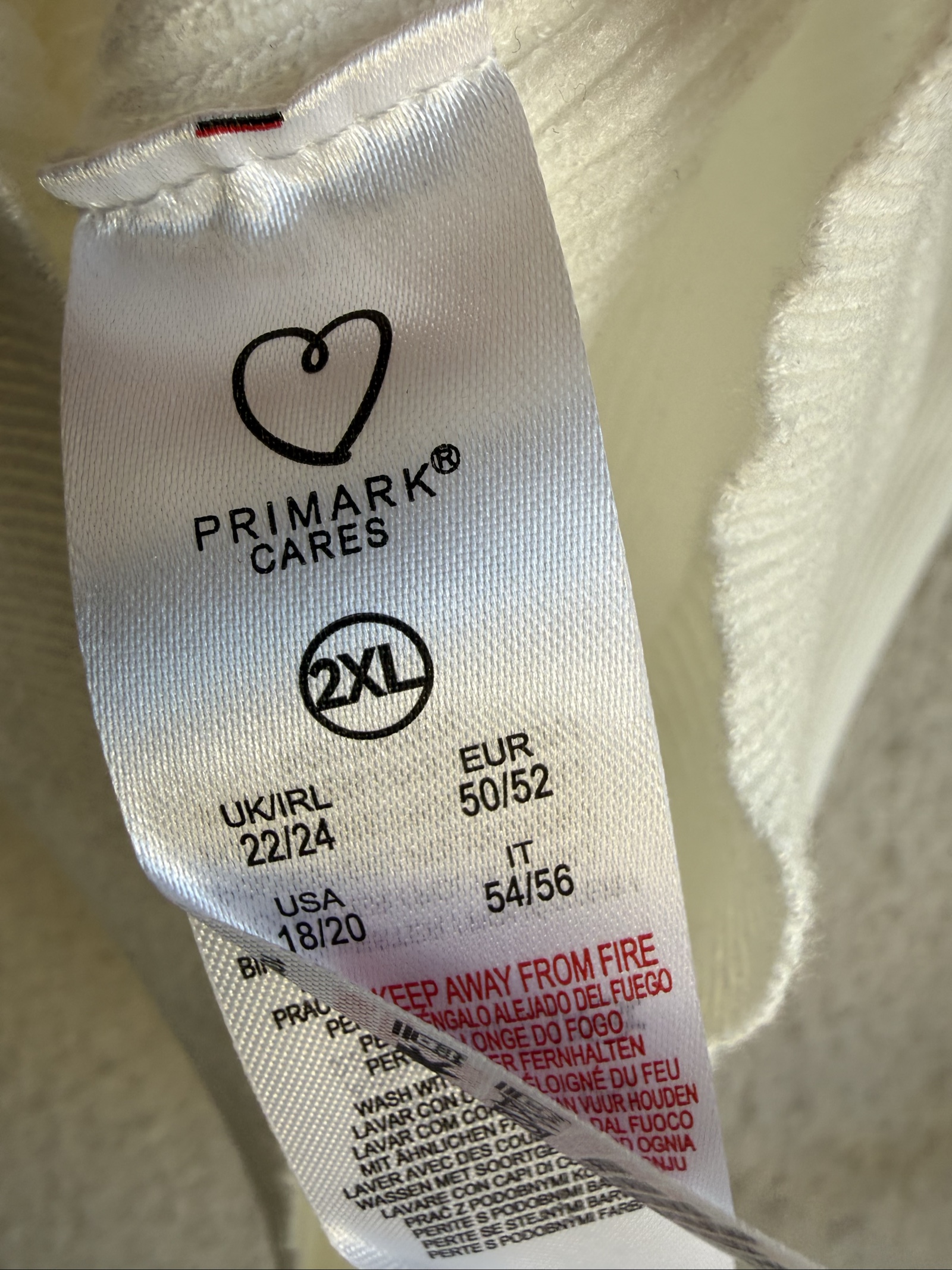 Primark White Ribbed Knit Tank Top 2XL Sleeveless Casual Summer Layering image 5