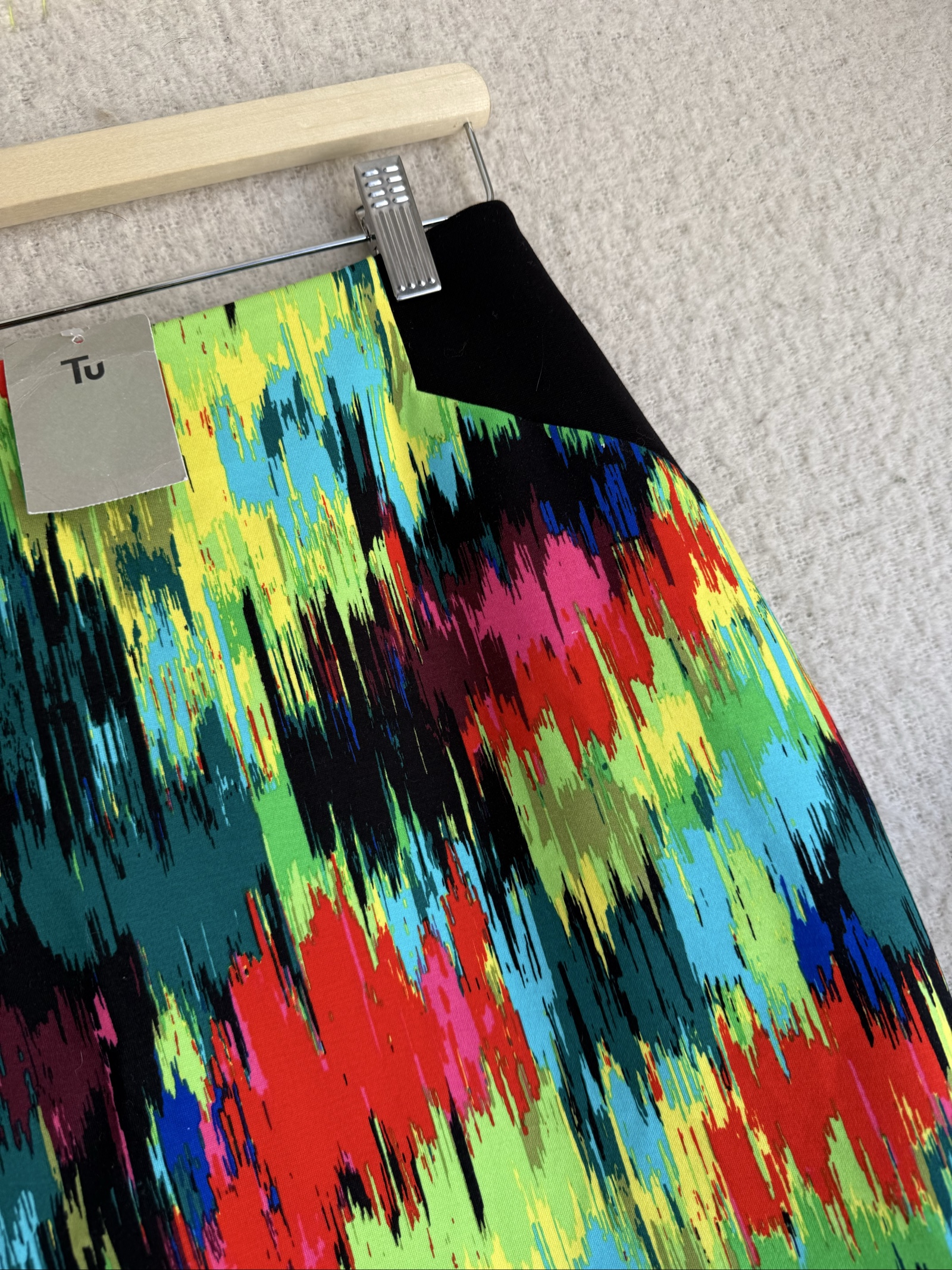 Tu Multi Colour Printed Pencil Skirt UK 12 Stylish Patterned Design image 2