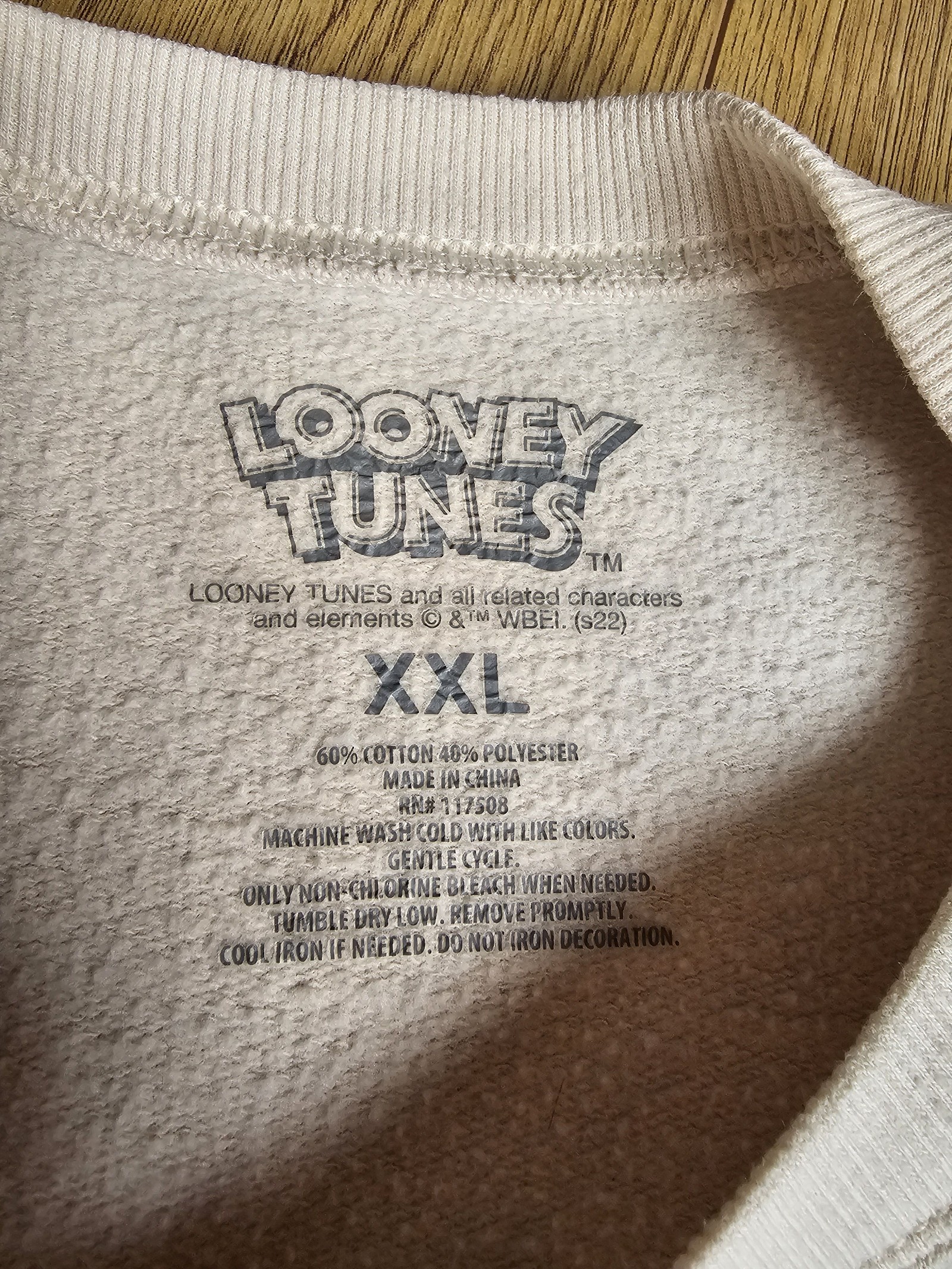 Looney Tunes White Cream Tweety Sweatshirt XXL Cotton Polyester image 6