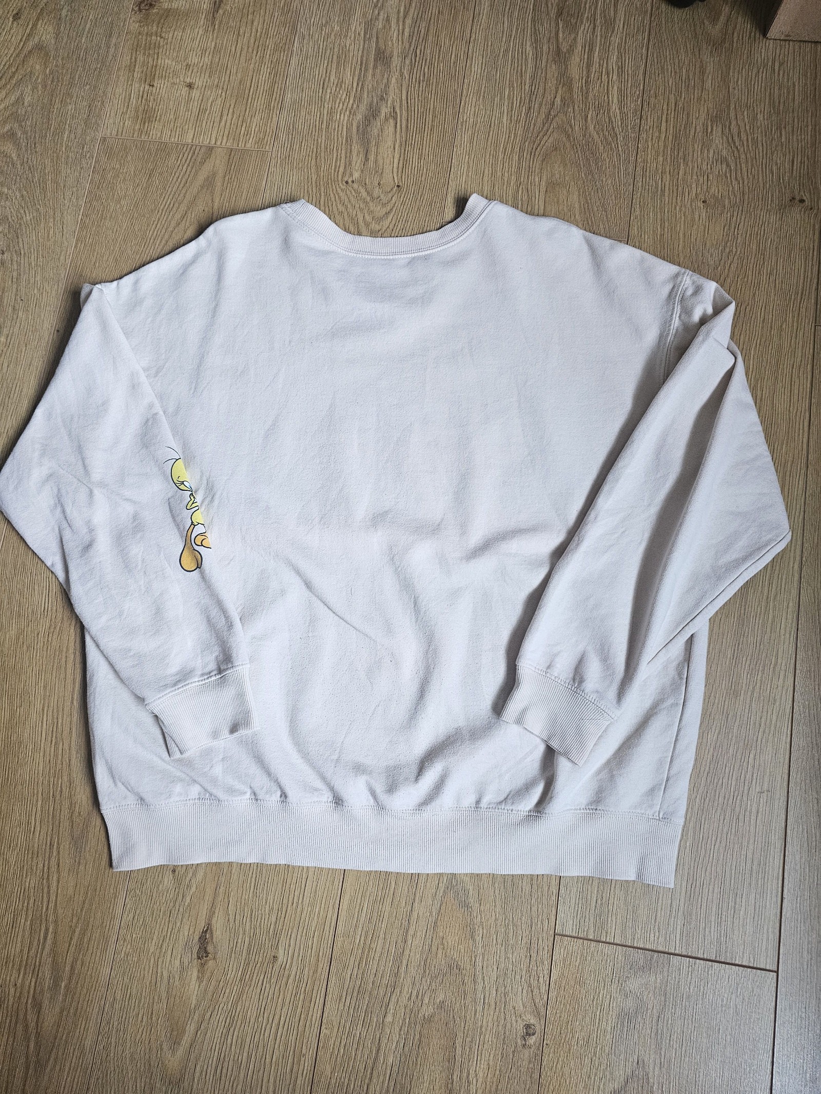 Looney Tunes White Cream Tweety Sweatshirt XXL Cotton Polyester image 7