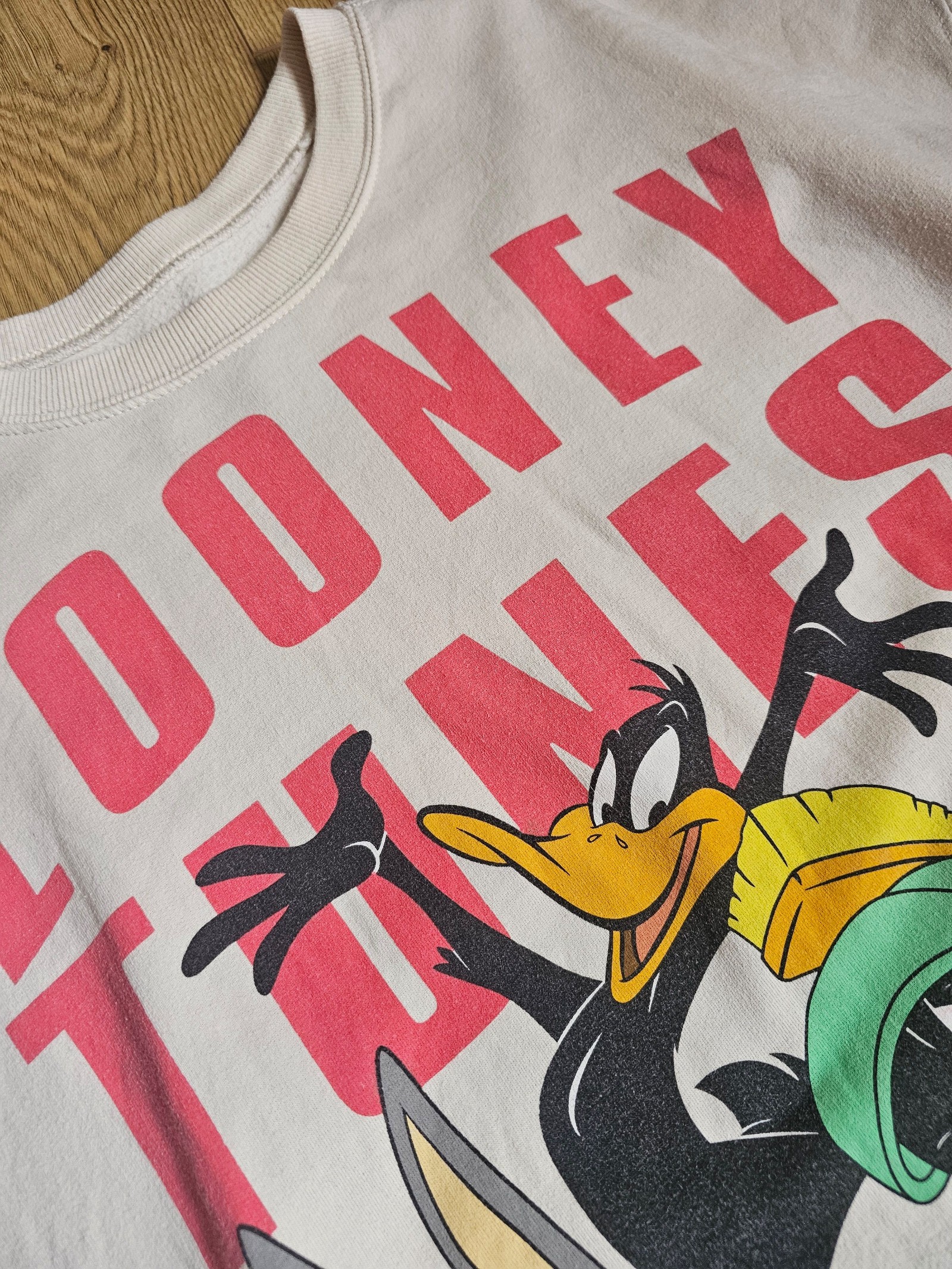 Looney Tunes White Cream Tweety Sweatshirt XXL Cotton Polyester image 4