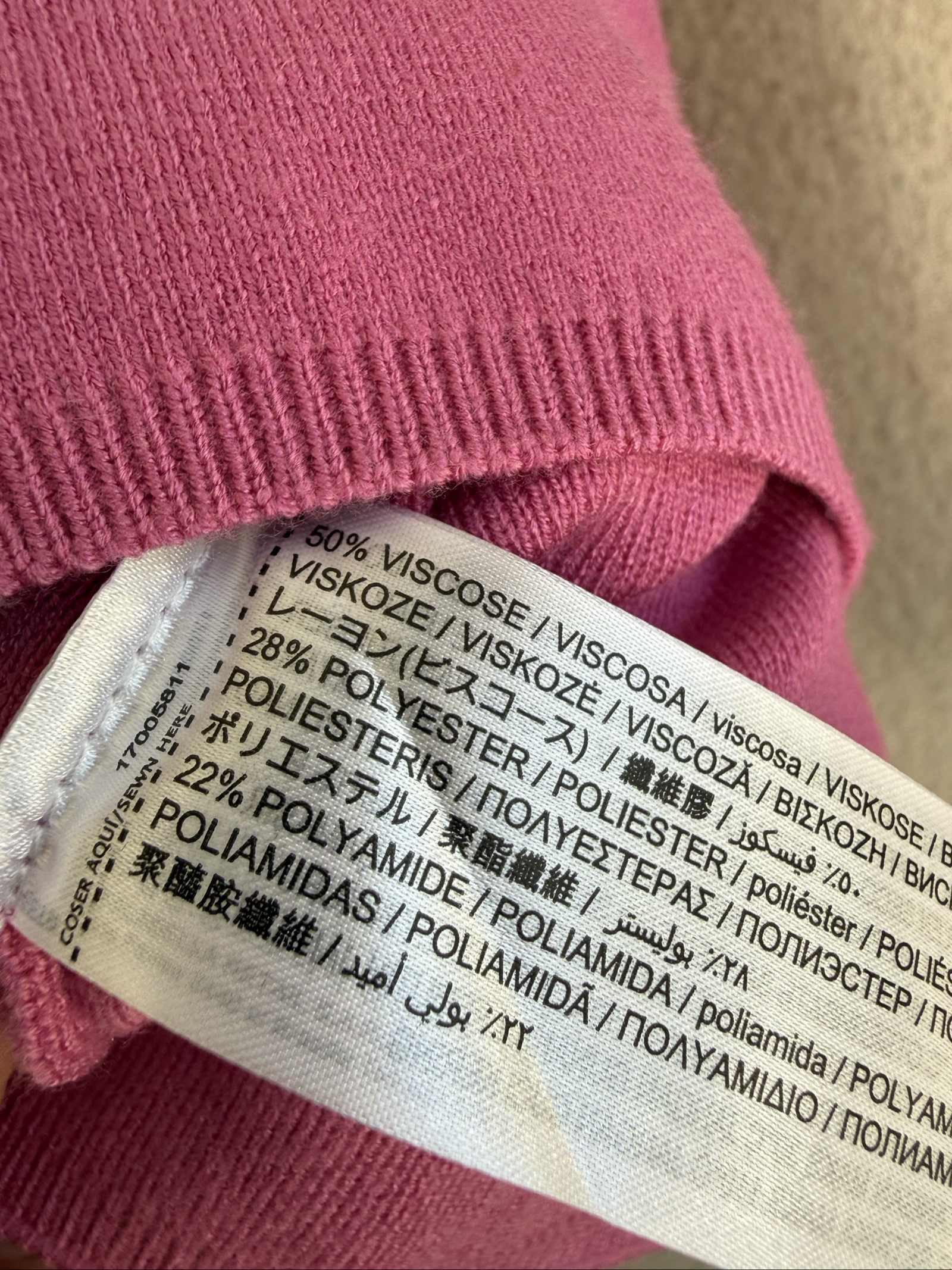 Mango Pink Knit Sweater XS Soft Viscose Blend Casual Cozy Top image 5