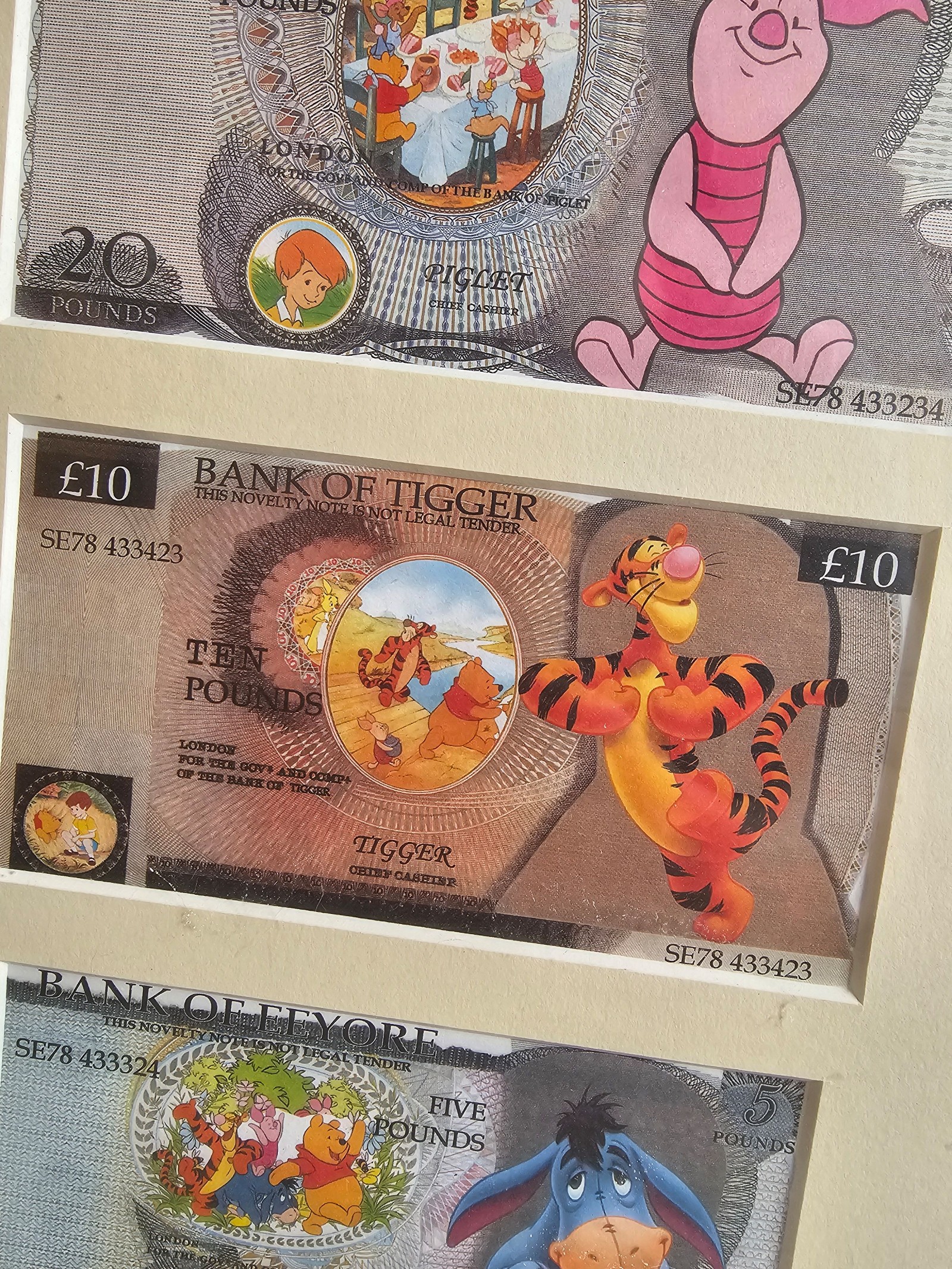 Winnie the Pooh Bank of Pooh Framed Novelty Note Collection image 4