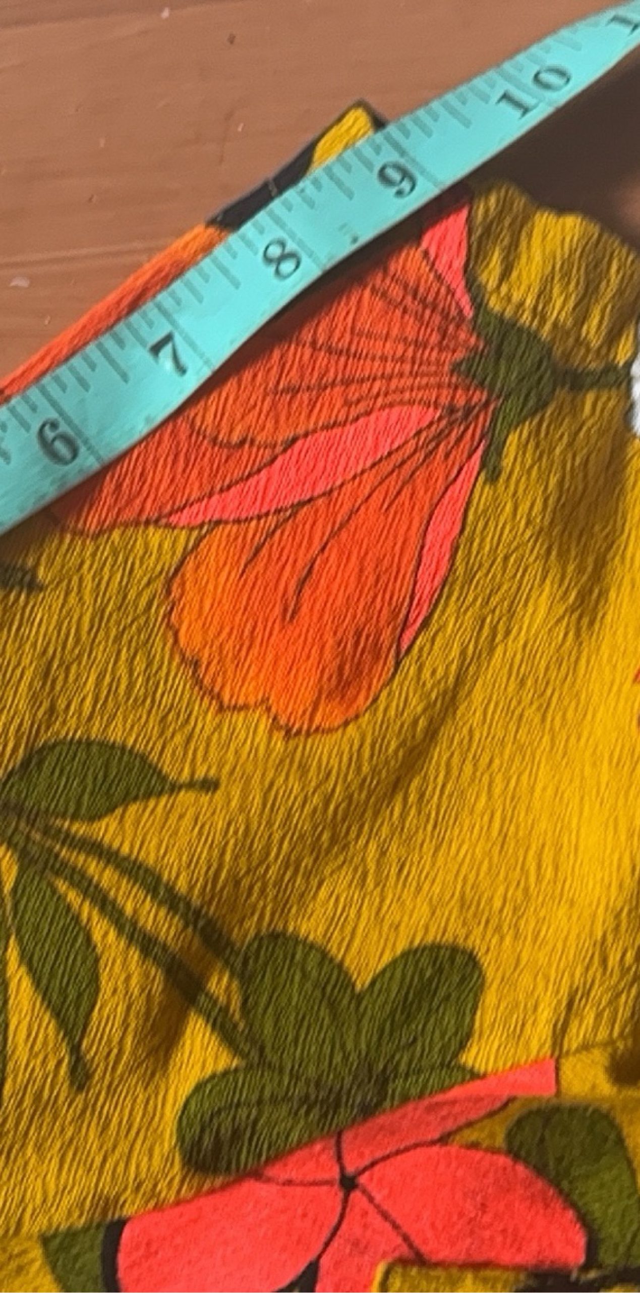 Hukilau Fashions Yellow & Orange Floral Hawaiian Shirt Size 9 image 5