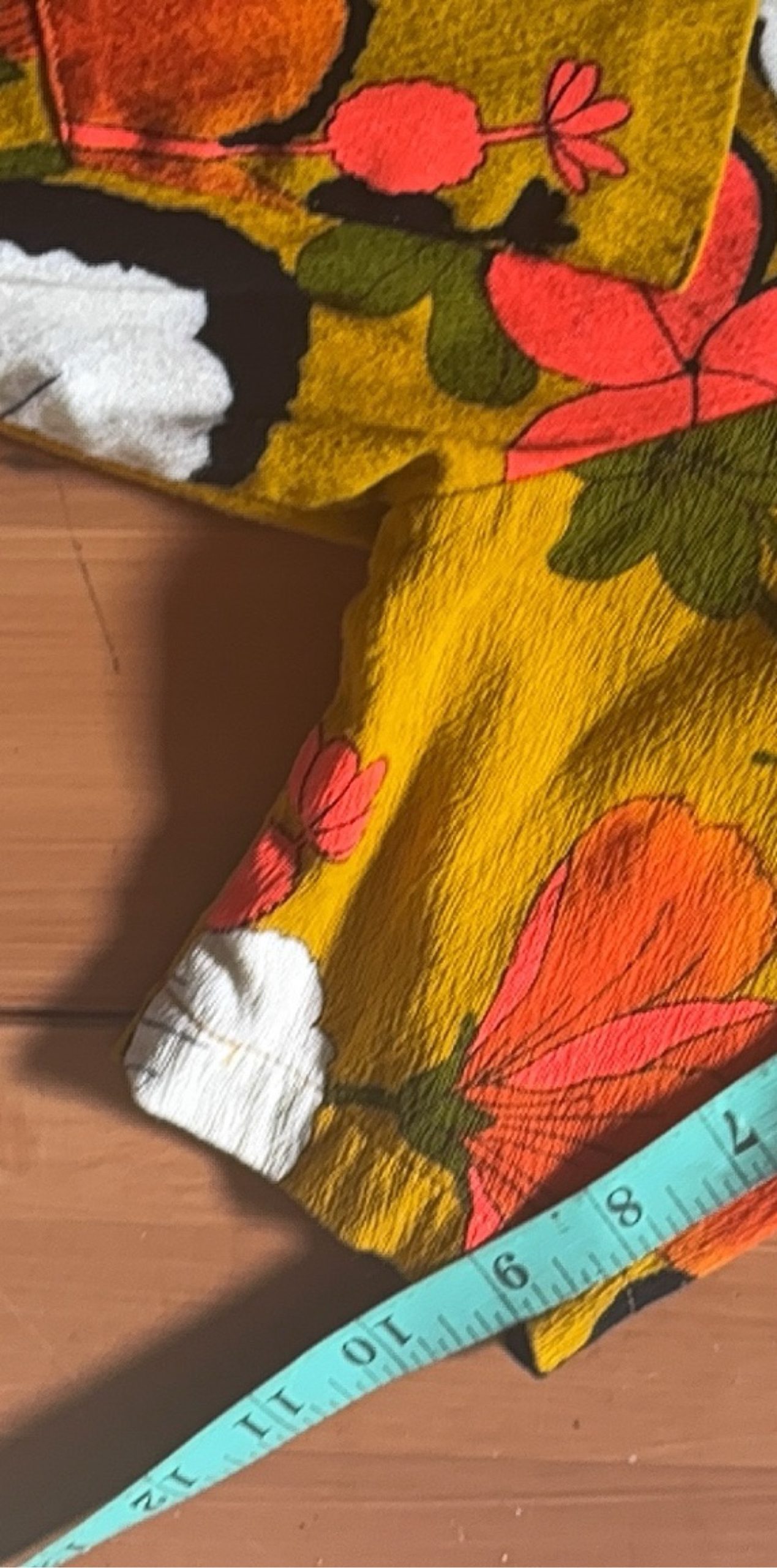 Hukilau Fashions Yellow & Orange Floral Hawaiian Shirt Large image 5