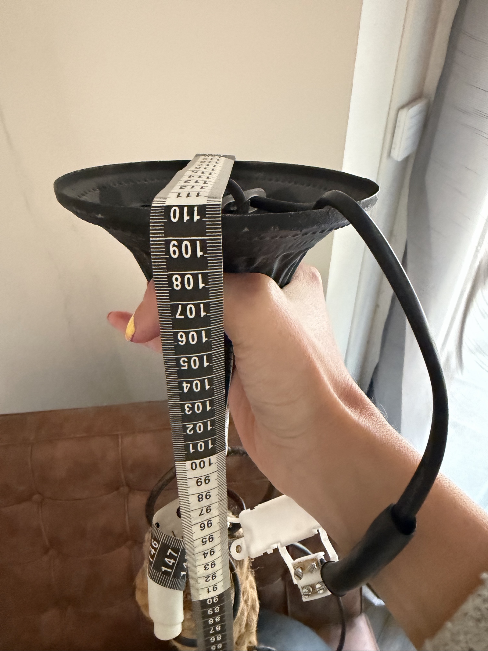 Industrial Black Rope Pendant Light adjustable length 110-135 cm image 4