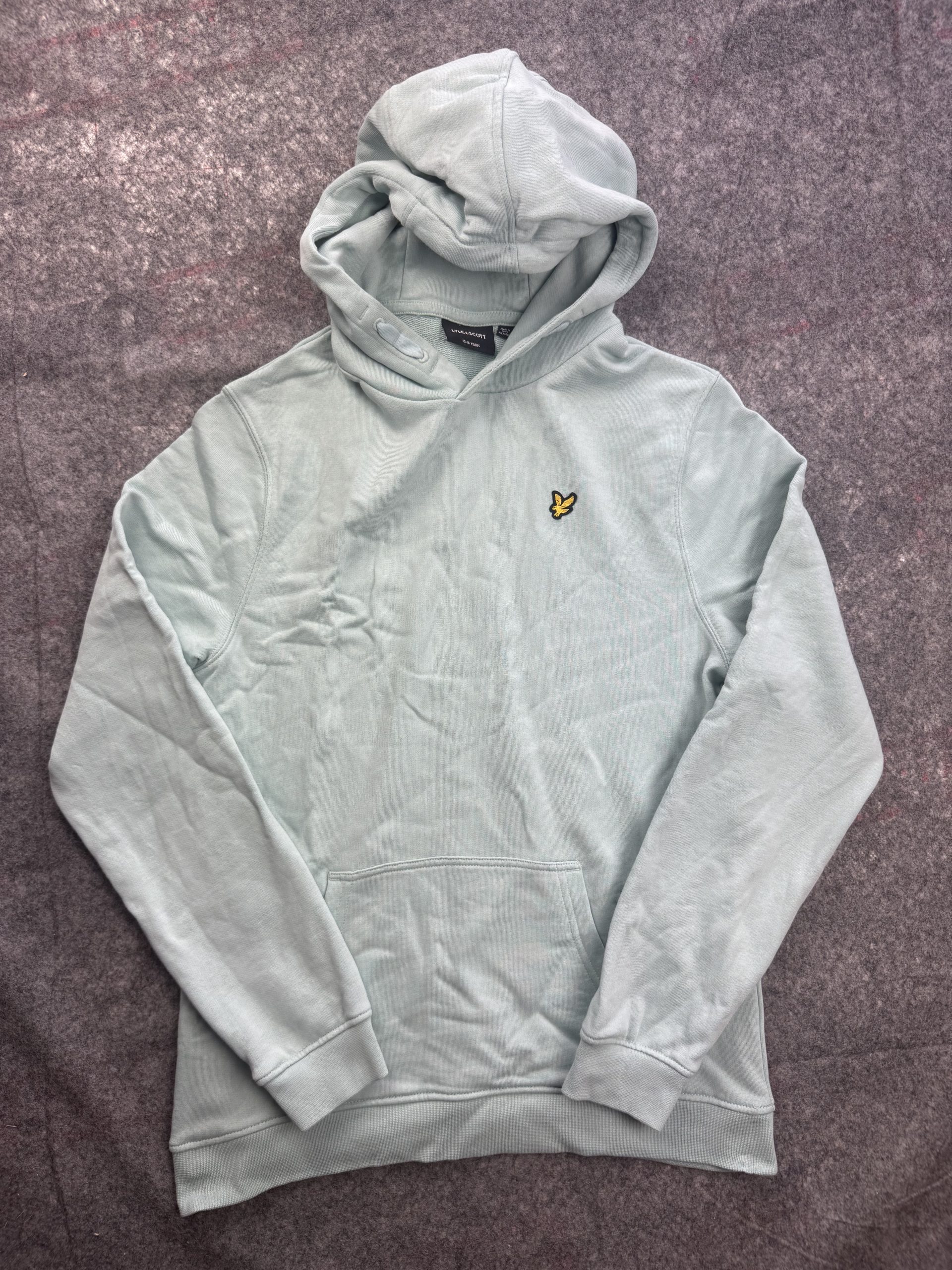Lyle & Scott Mint Green Hoodie Youth 15-16 Years Eagle Logo
