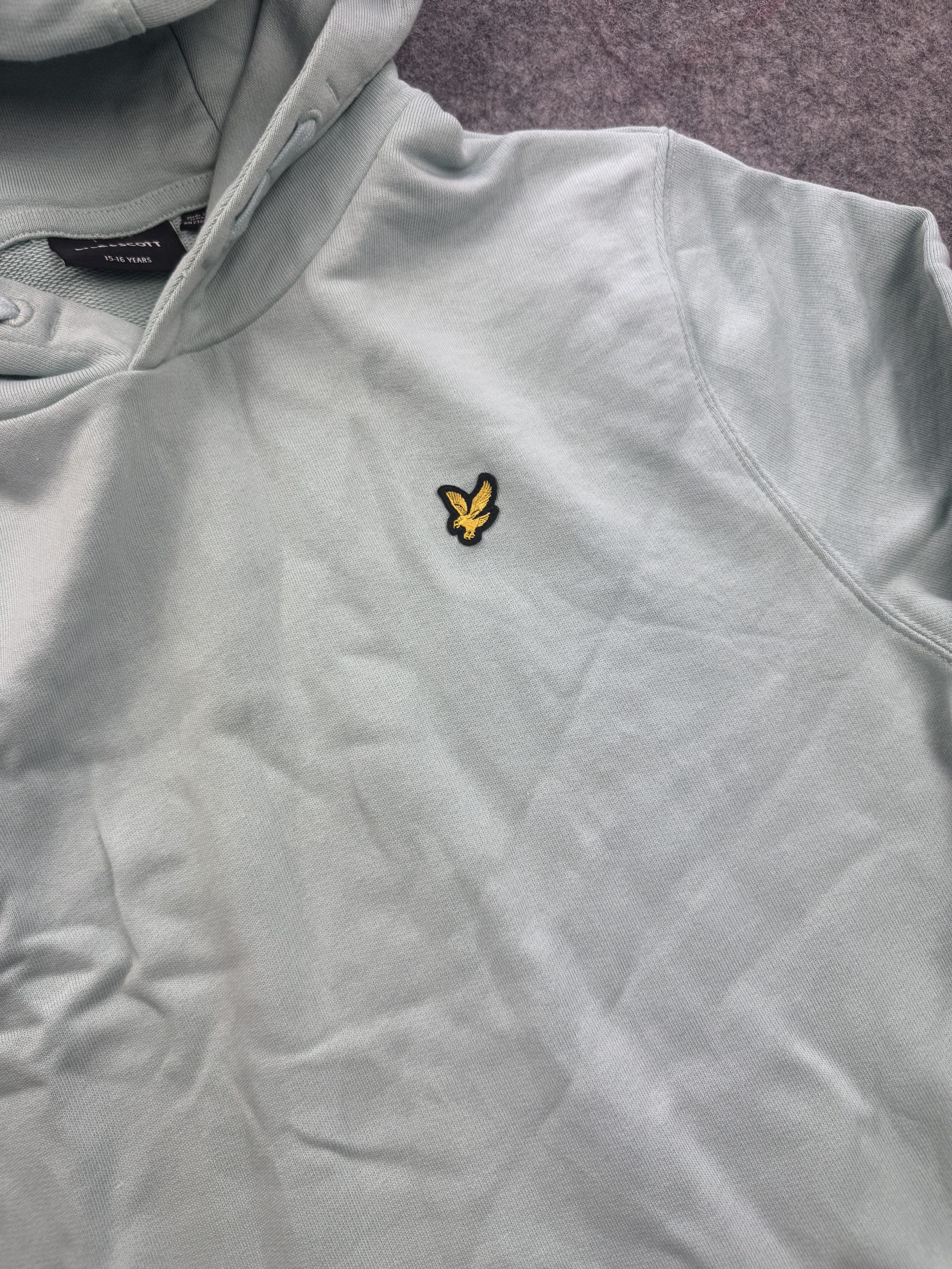 Lyle & Scott Mint Green Hoodie Youth 15-16 Years Eagle Logo image 2